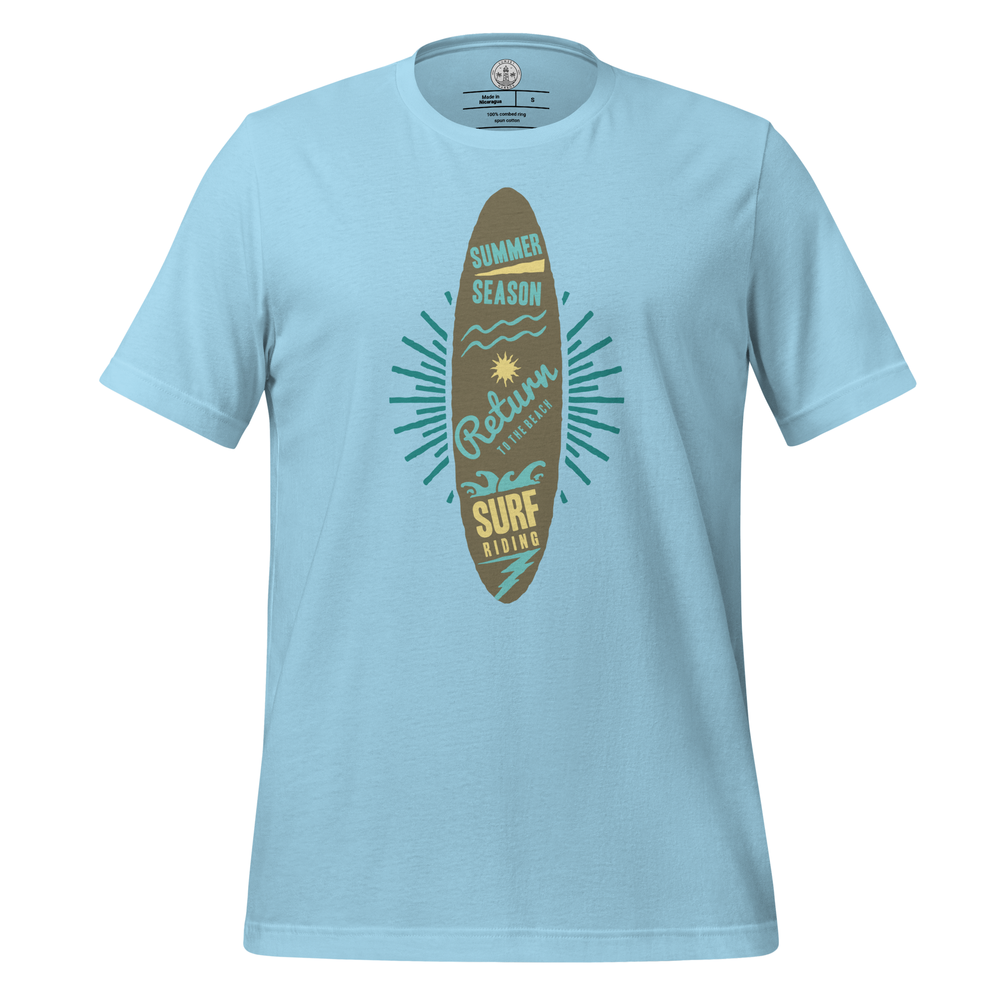 Unisex-T-Shirt – Surfbrett