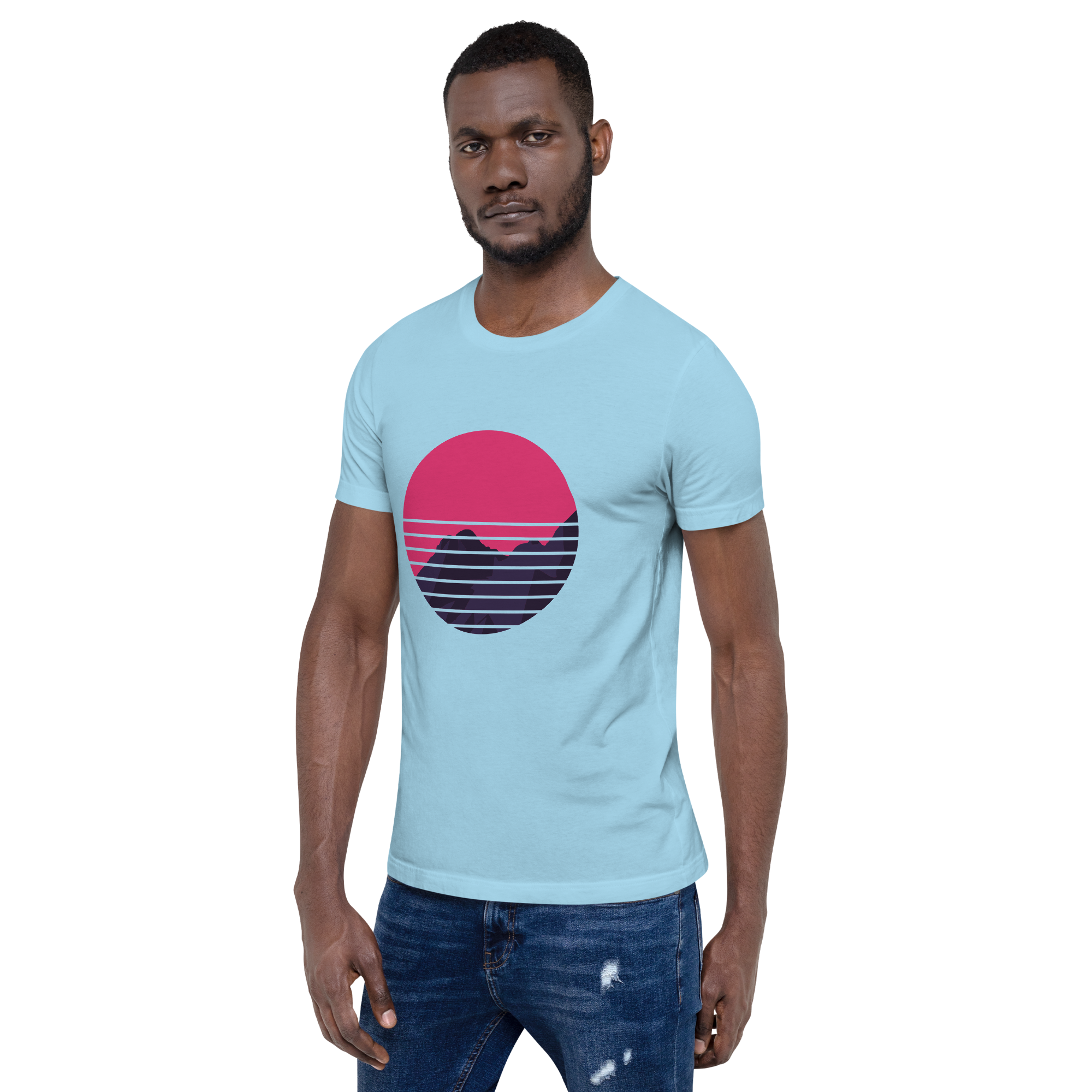 Mens t-shirt - Neon Peaks