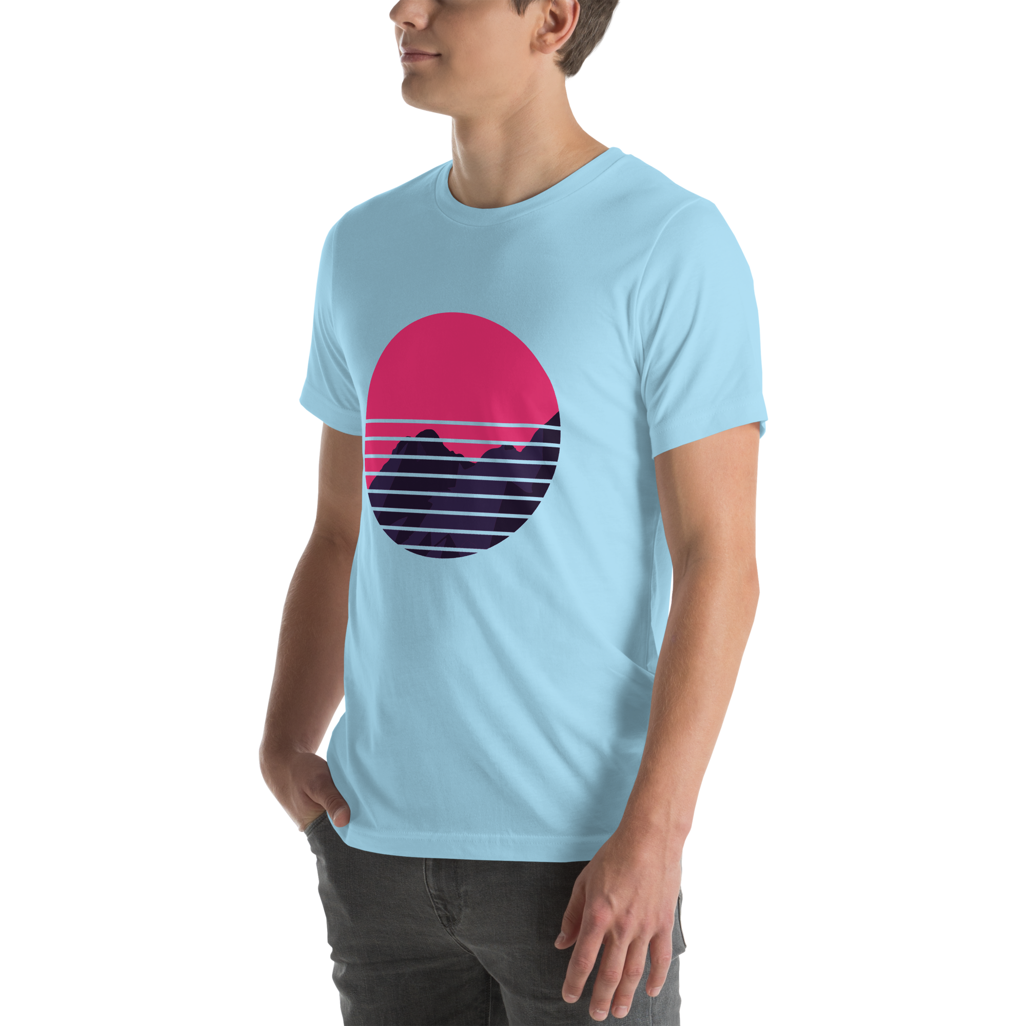 Mens t-shirt - Neon Peaks