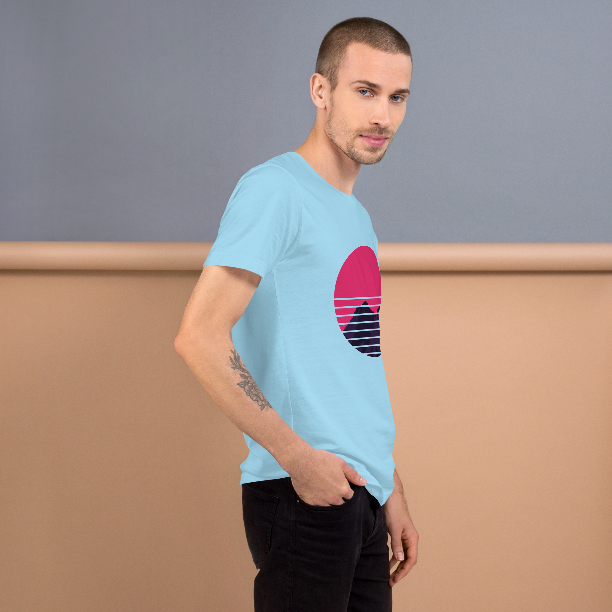 Mens t-shirt - Neon Peaks