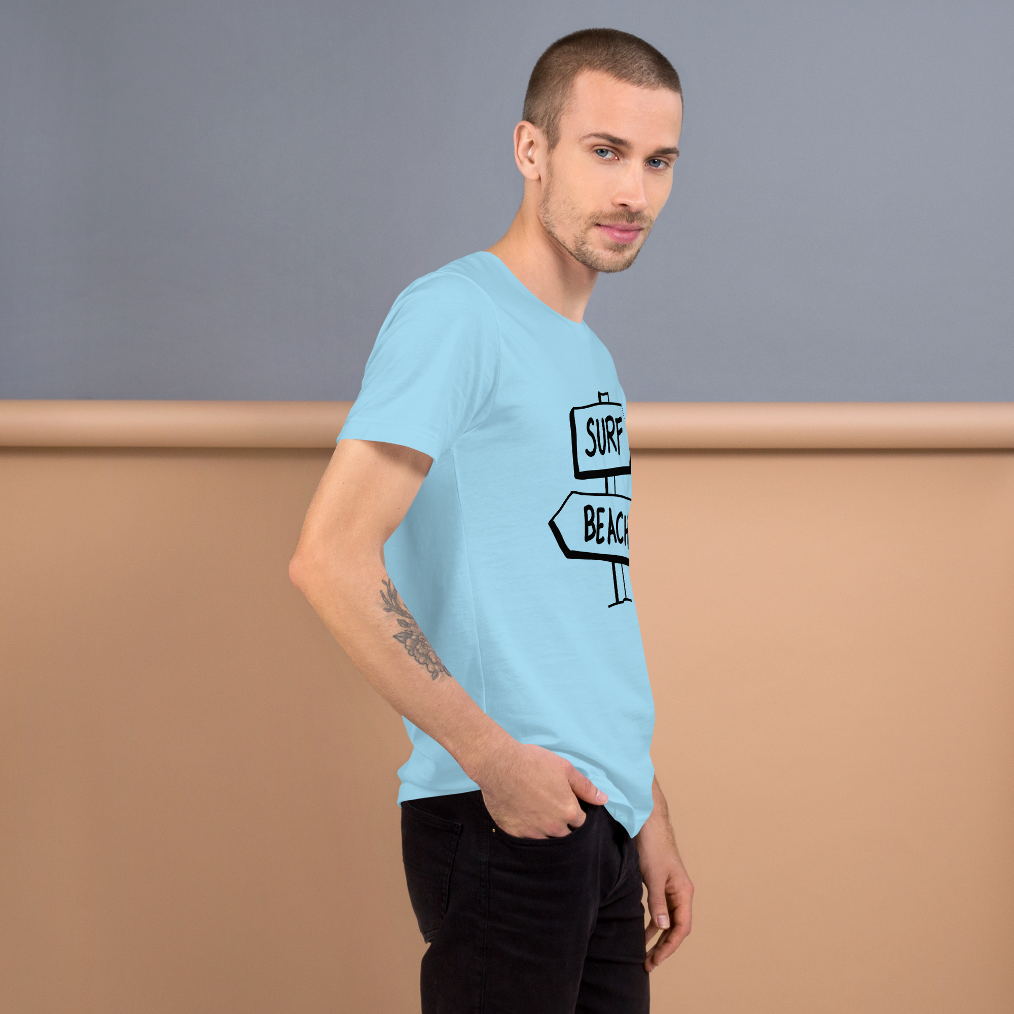 Mens Staple T-Shirt | - Surf Beach