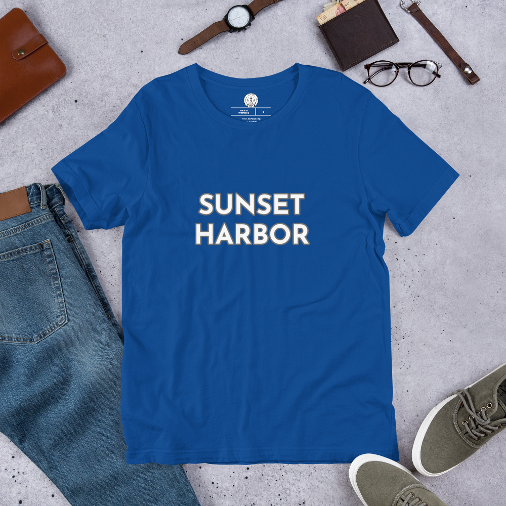 Men's Staple T-Shirt - Sunset Harbor