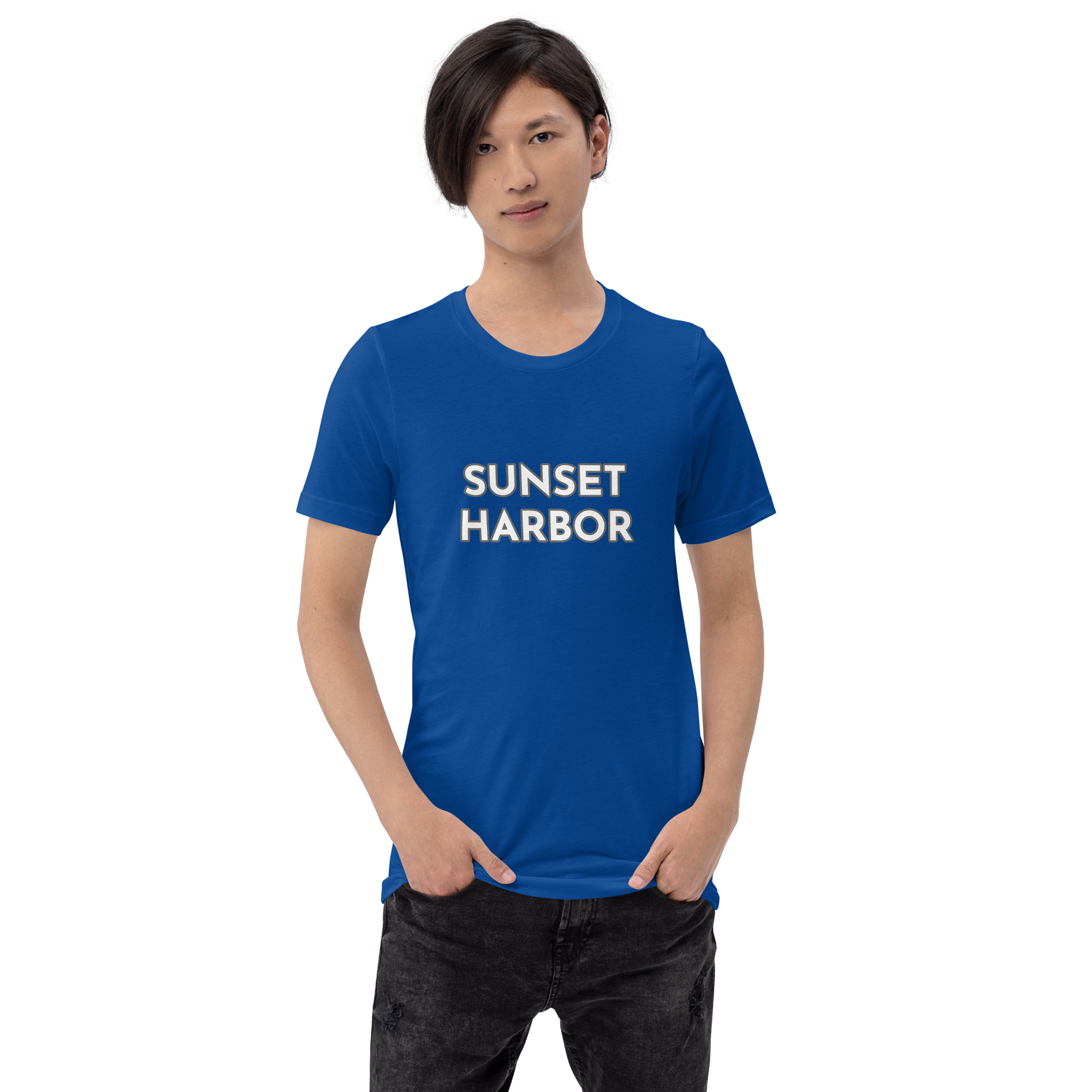 Men's Staple T-Shirt - Sunset Harbor