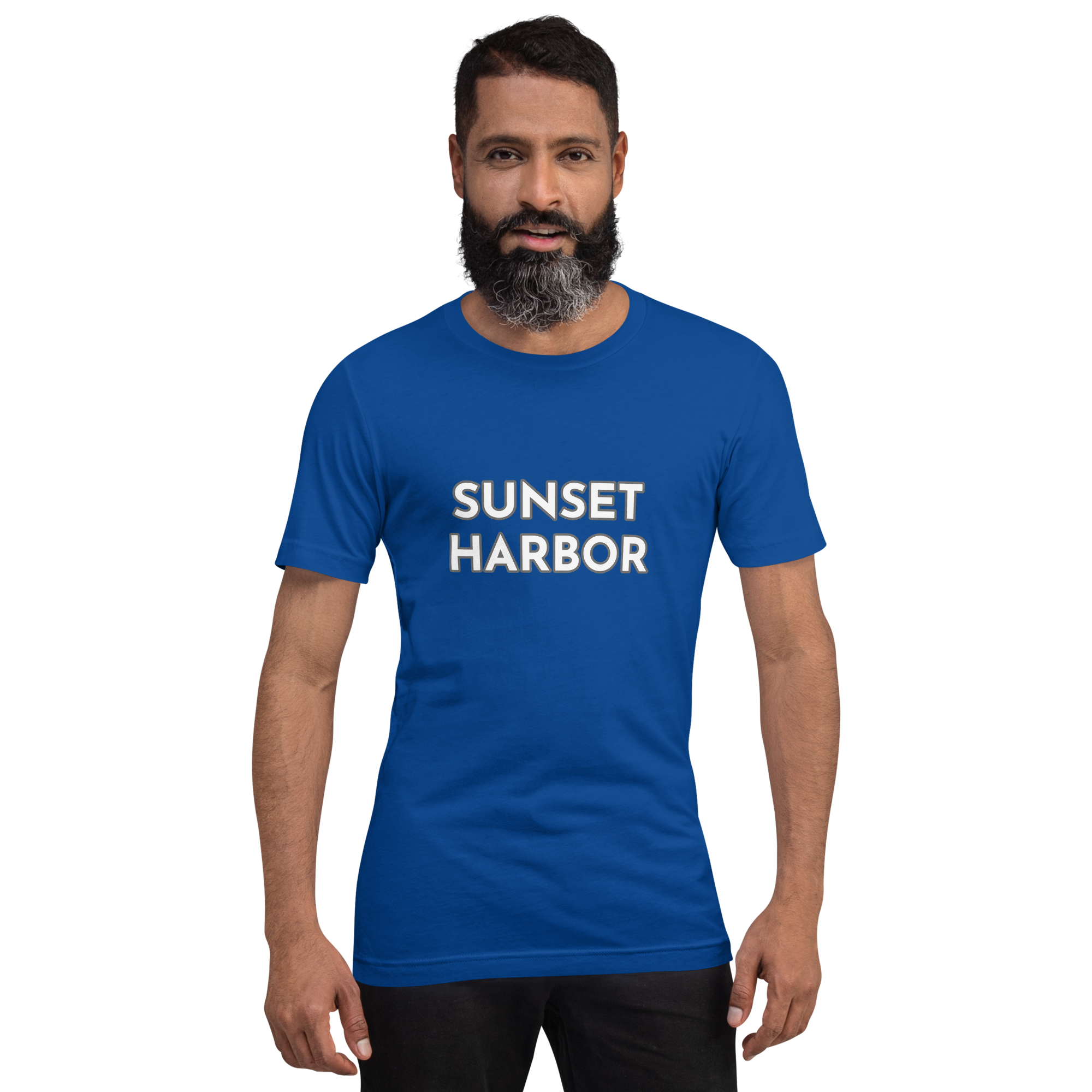 Men's Staple T-Shirt - Sunset Harbor