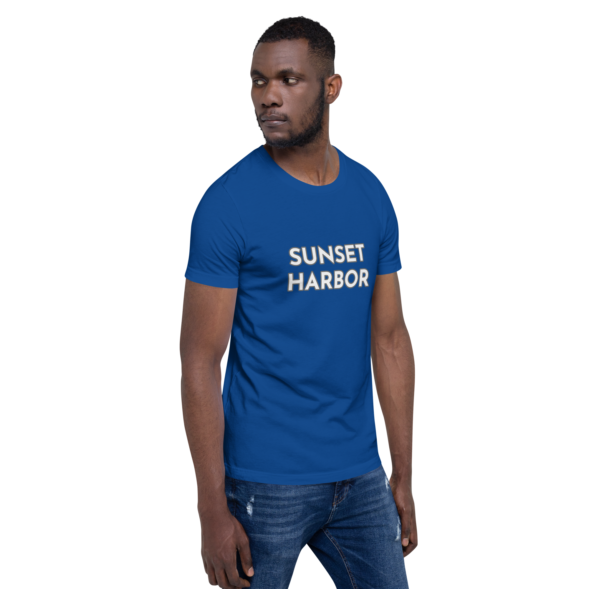 Men's Staple T-Shirt - Sunset Harbor