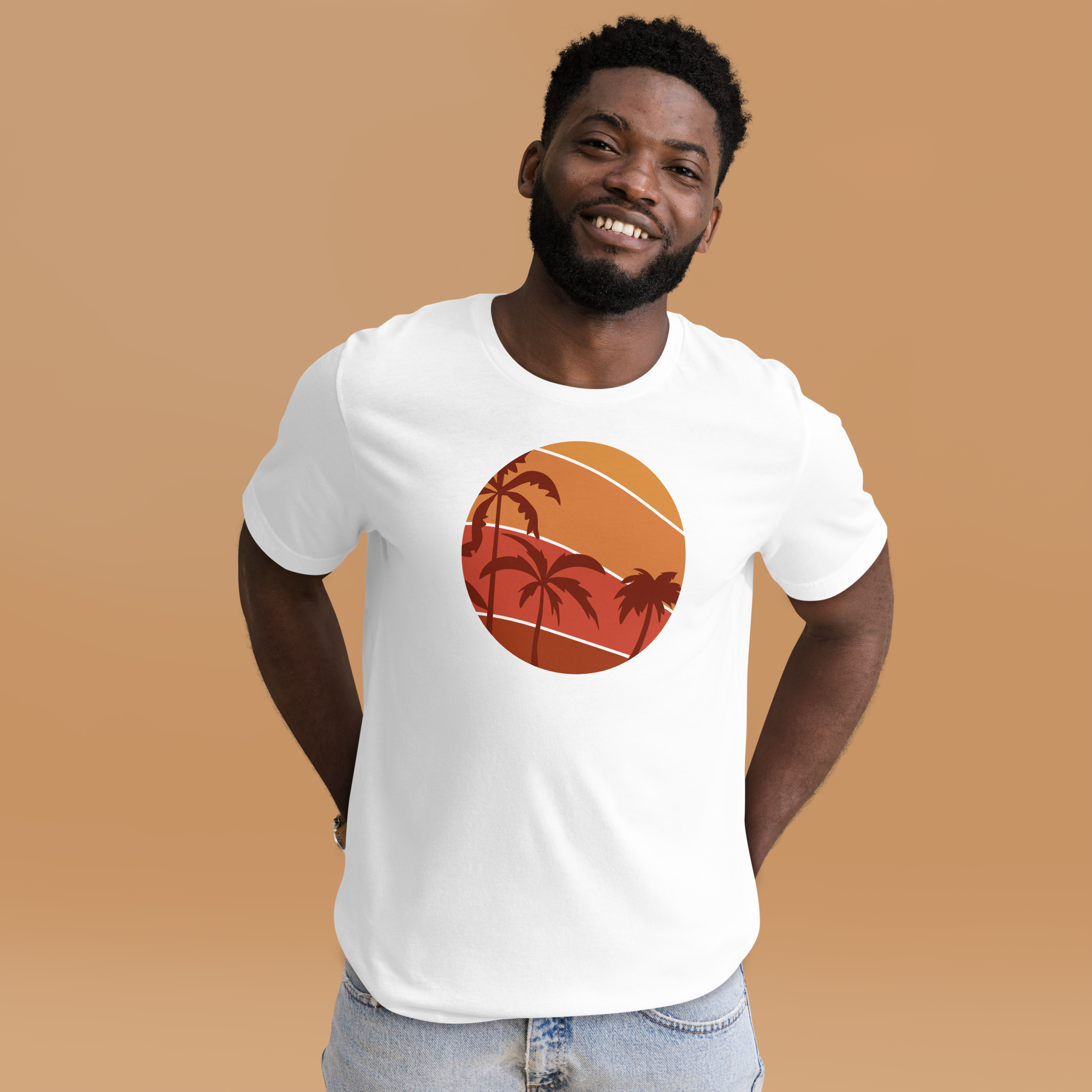 Camiseta de hombre - Sunset Palms