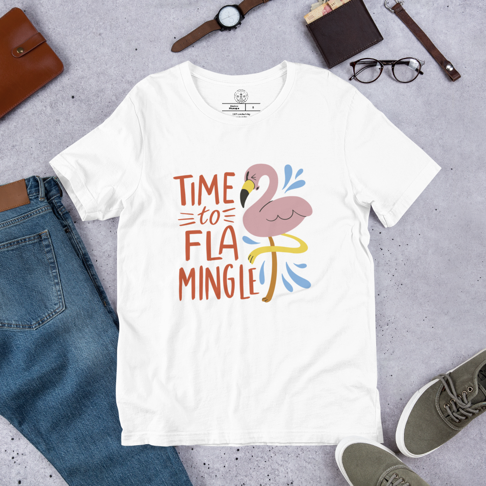 Womens t-shirt - Time to Flamingle