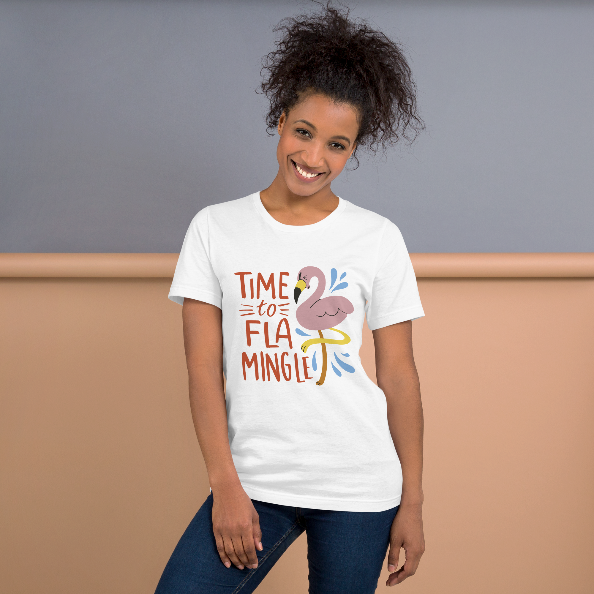 Womens t-shirt - Time to Flamingle