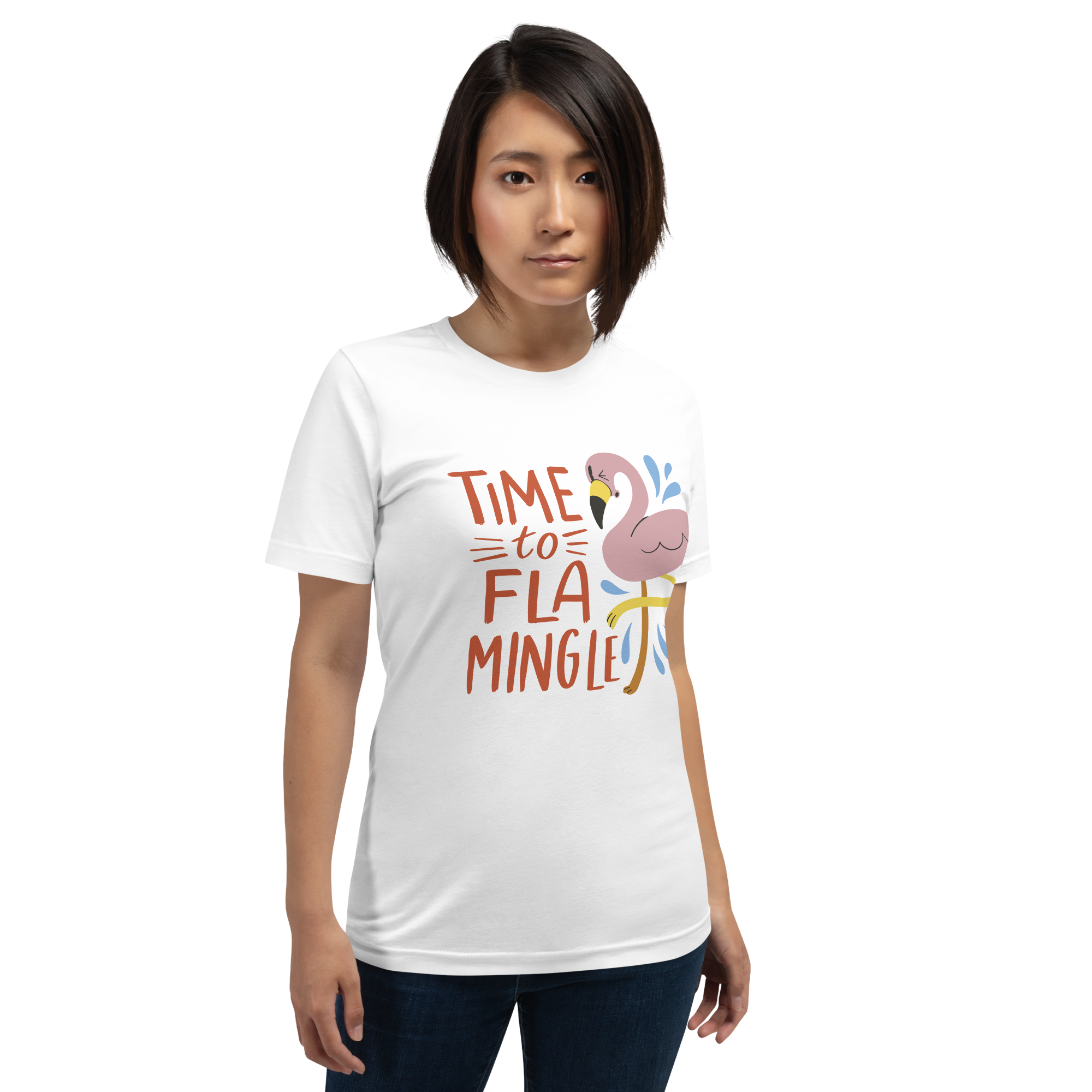 Womens t-shirt - Time to Flamingle