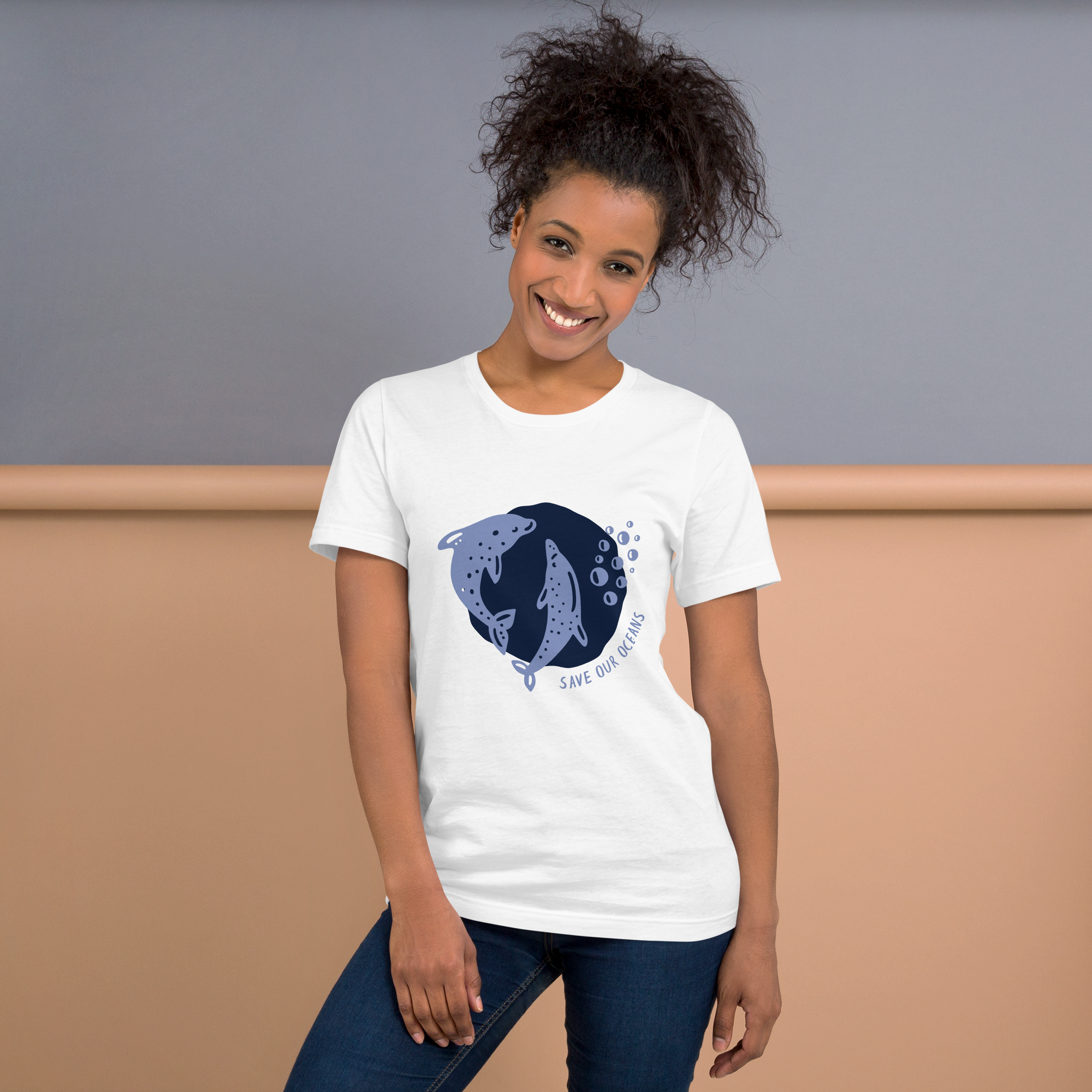 Camiseta de mujer - Salvemos nuestros océanos