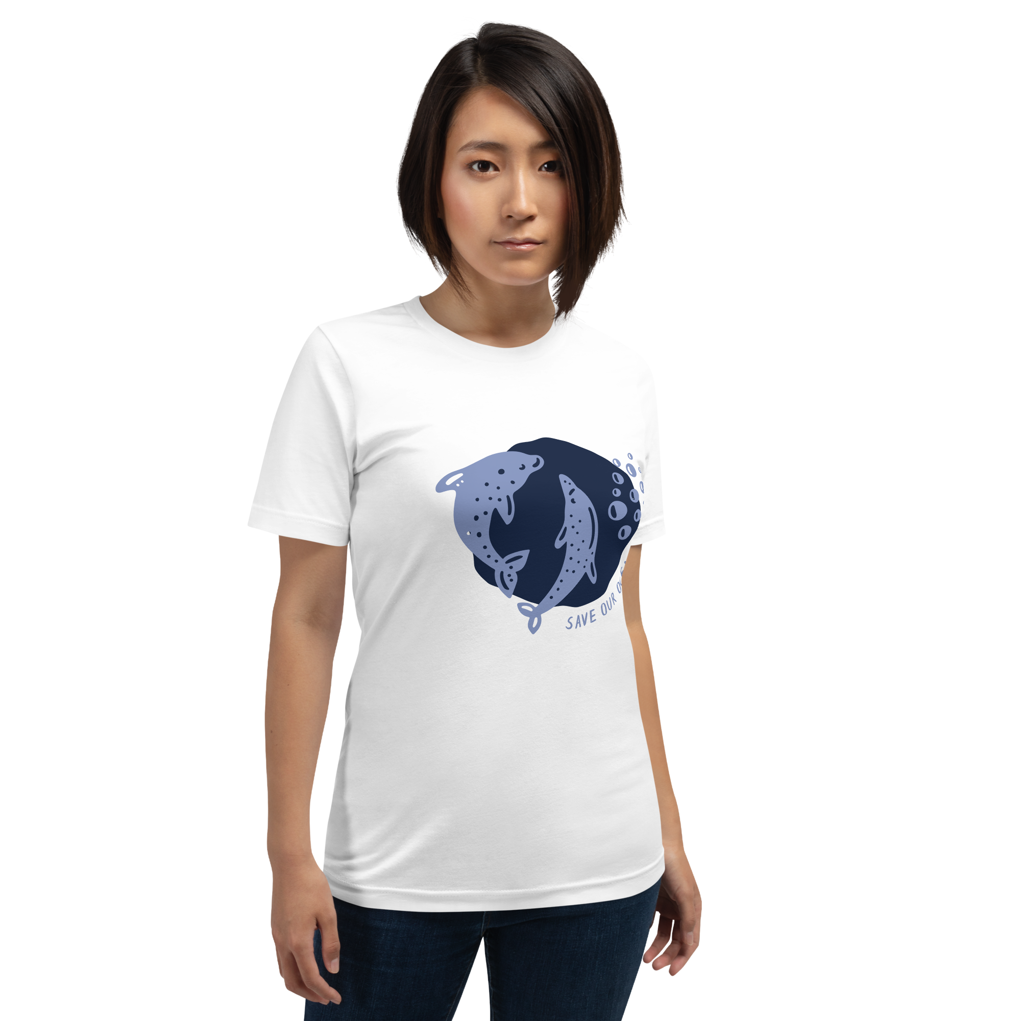 Camiseta de mujer - Salvemos nuestros océanos