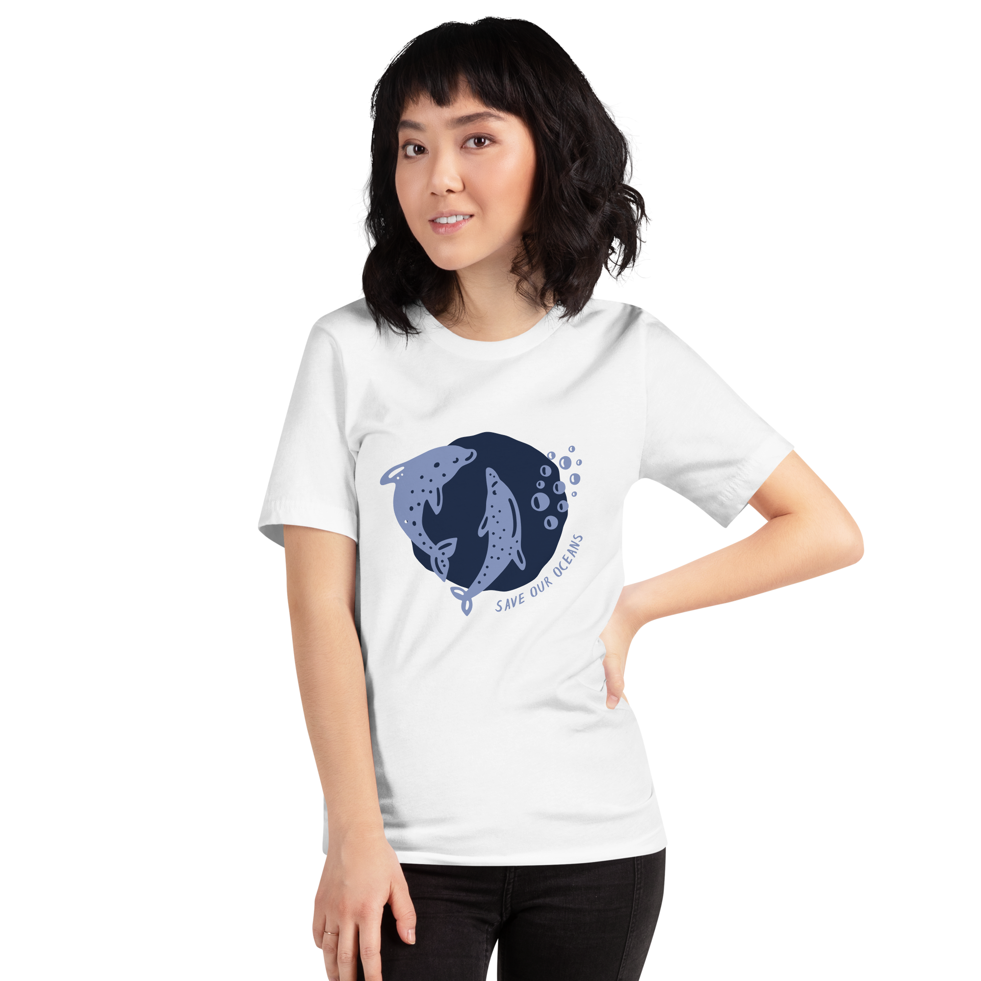 Camiseta de mujer - Salvemos nuestros océanos