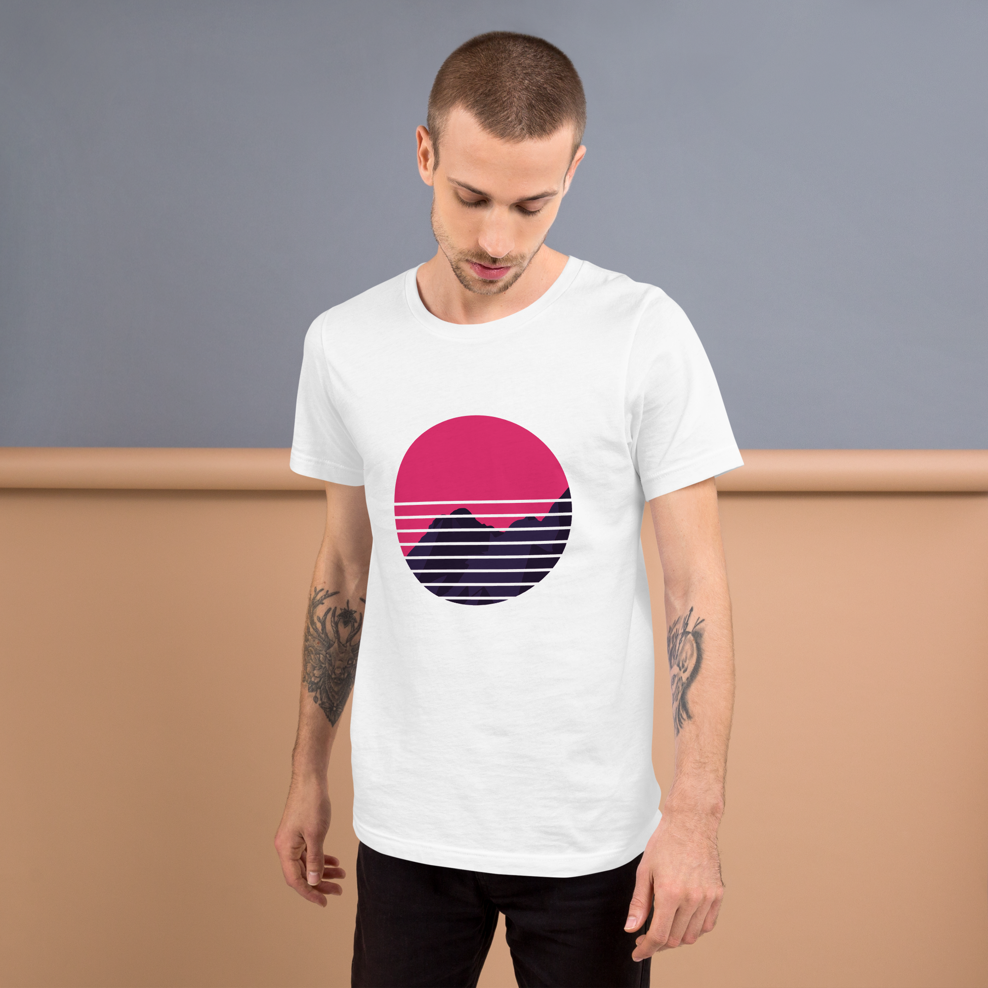 Mens t-shirt - Neon Peaks