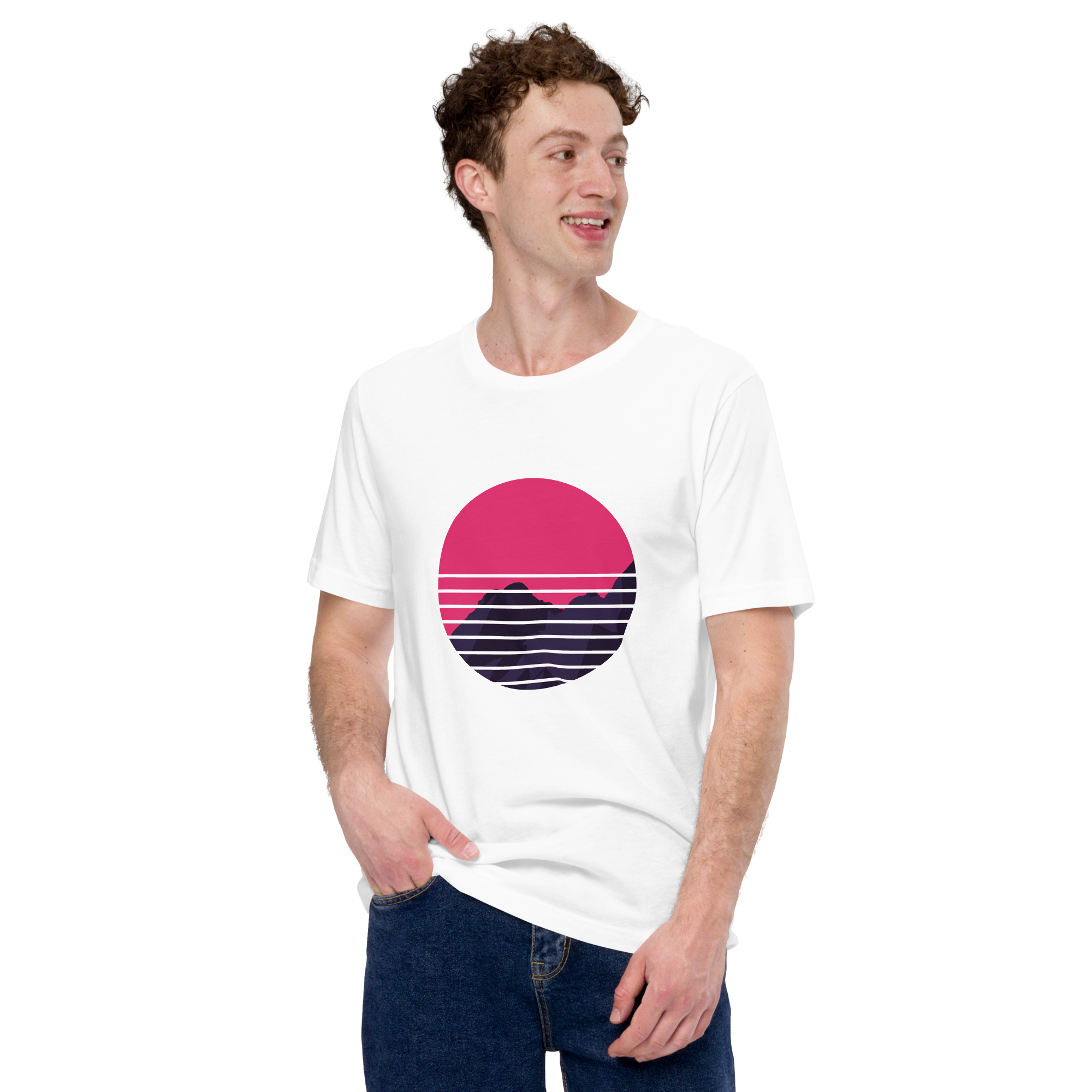 Mens t-shirt - Neon Peaks