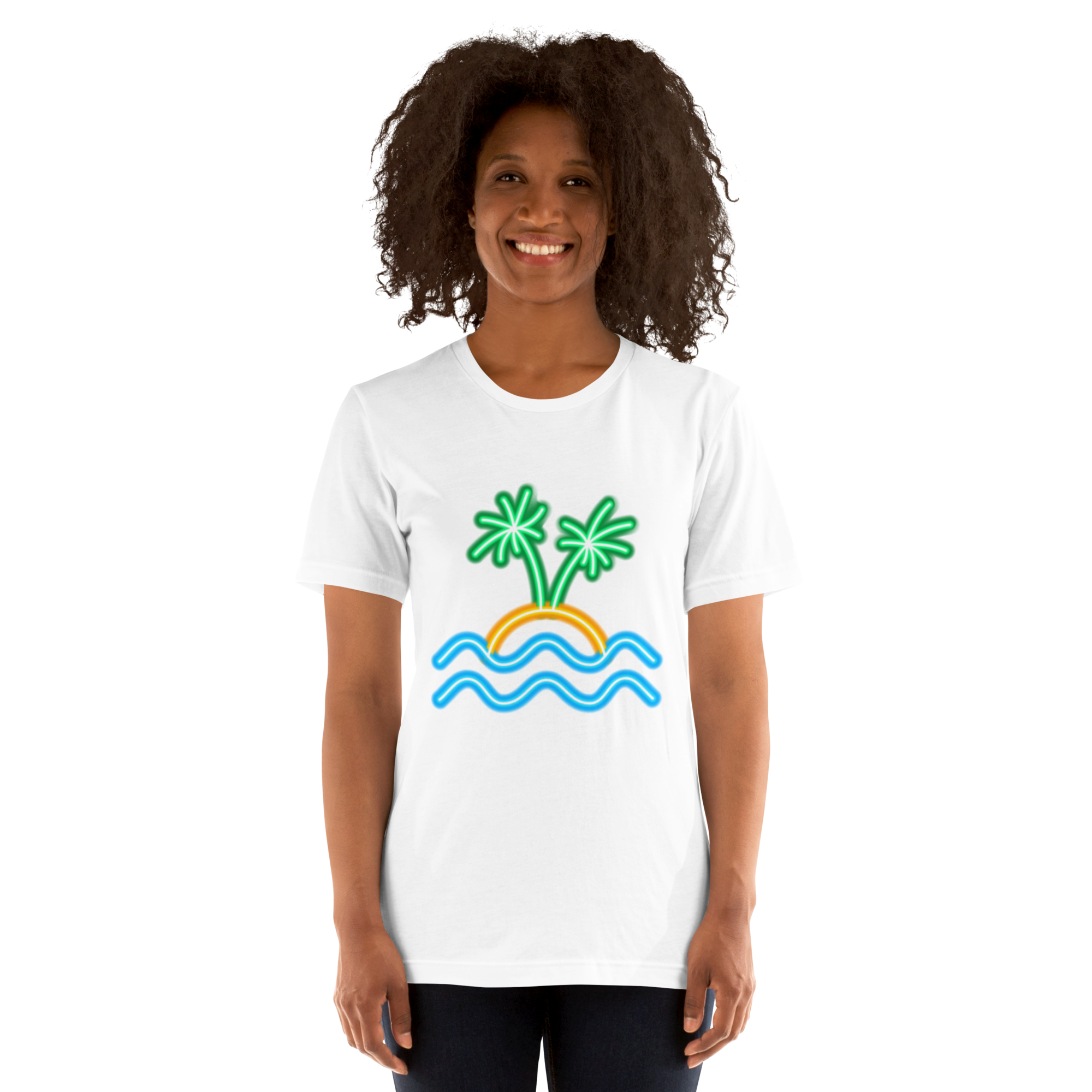 Womens t-shirt - Neon Island Nights