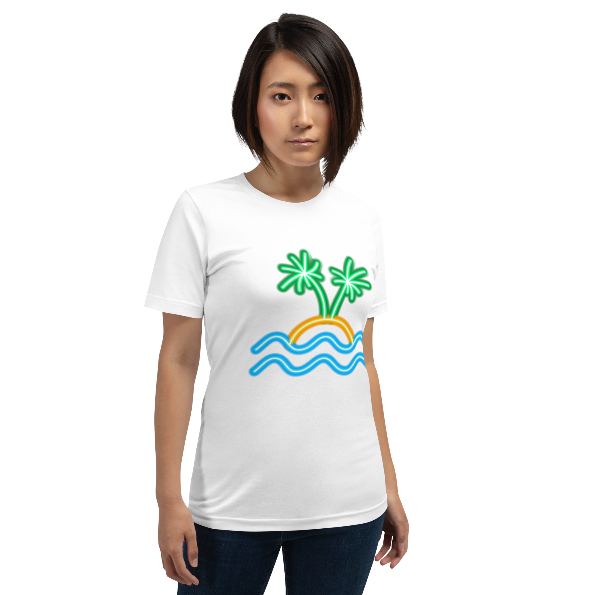 Womens t-shirt - Neon Island Nights