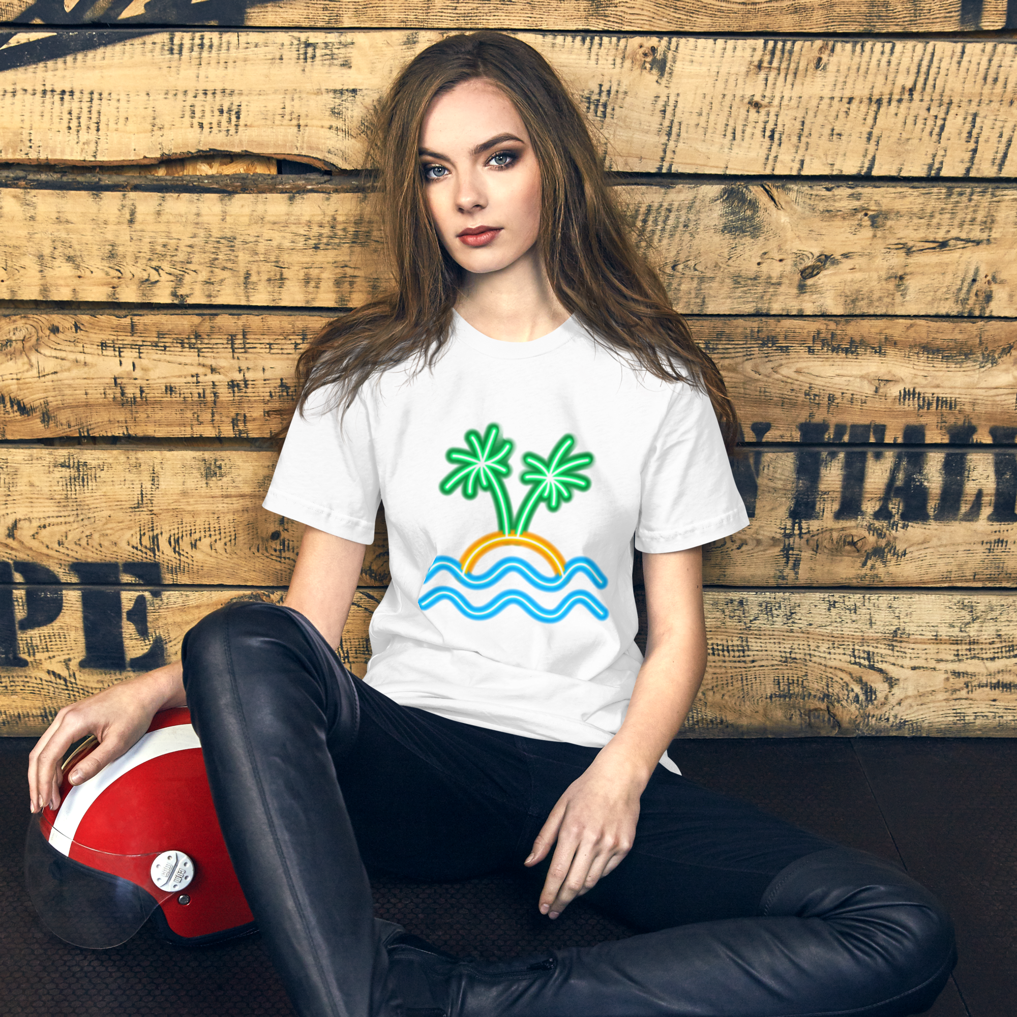 Camiseta de mujer - Neon Island Nights