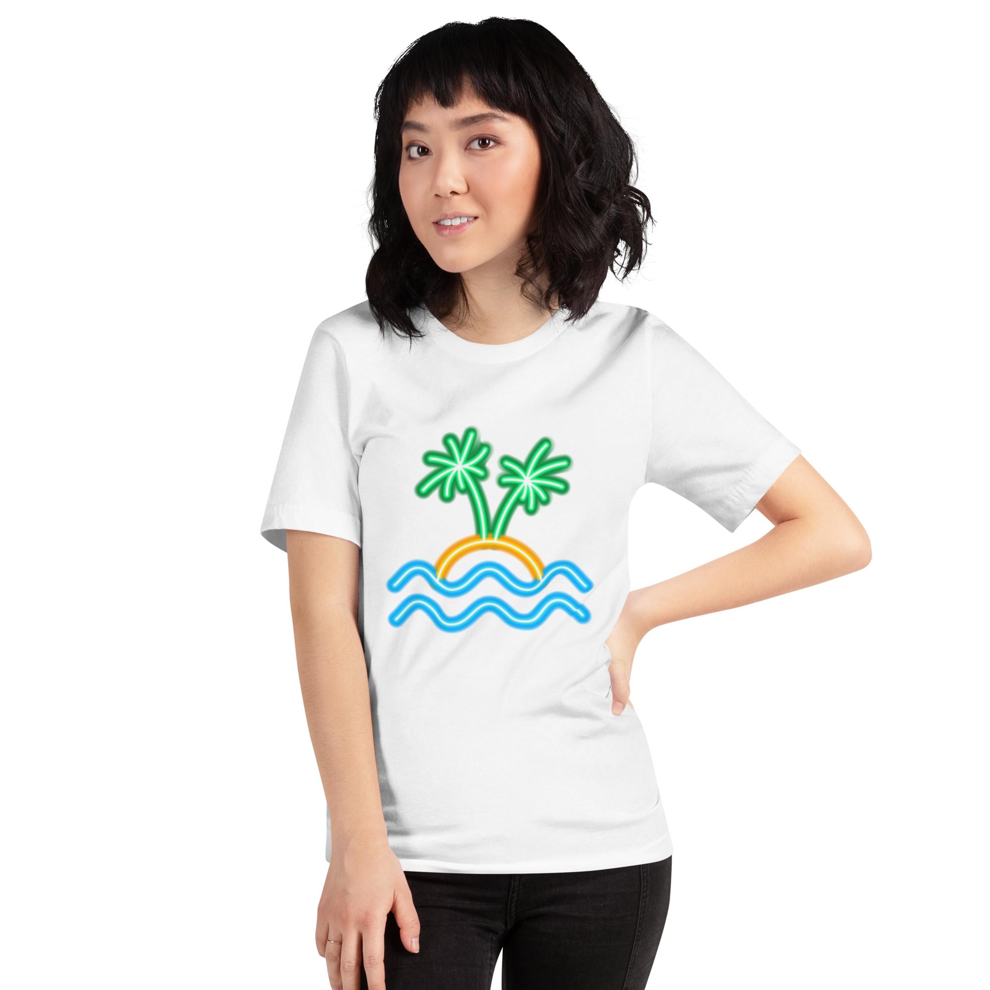 Womens t-shirt - Neon Island Nights