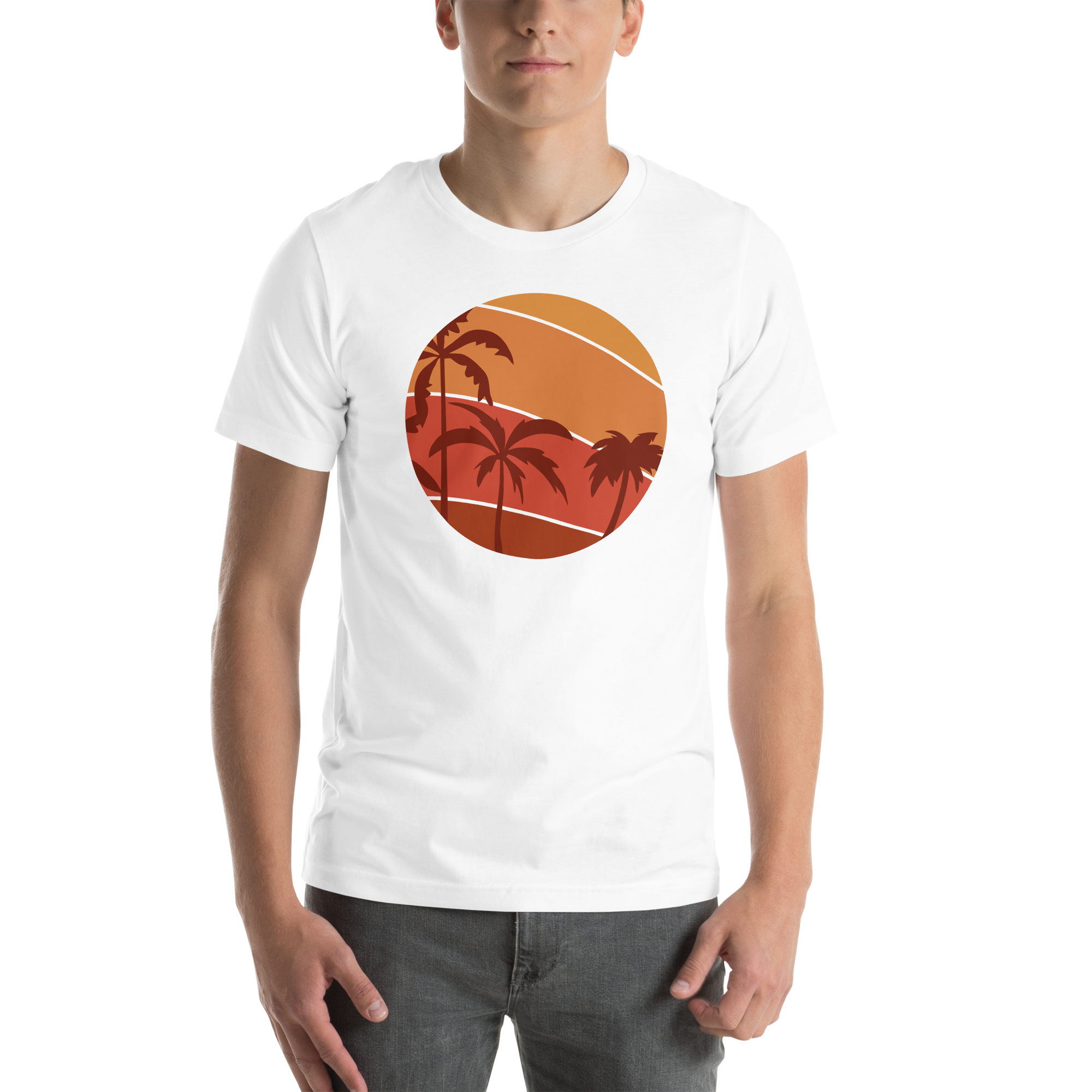 Camiseta de hombre - Sunset Palms