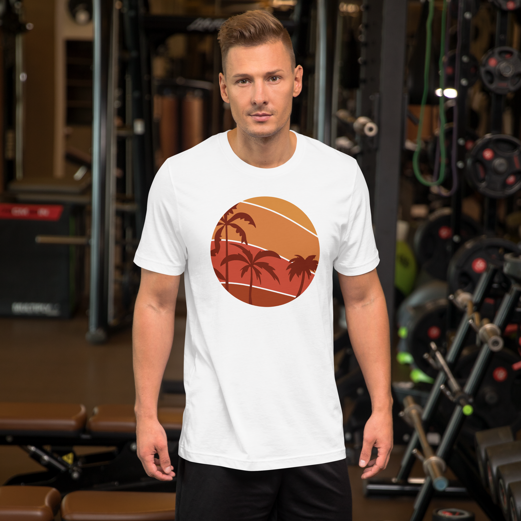 Mens t-shirt - Sunset Palms