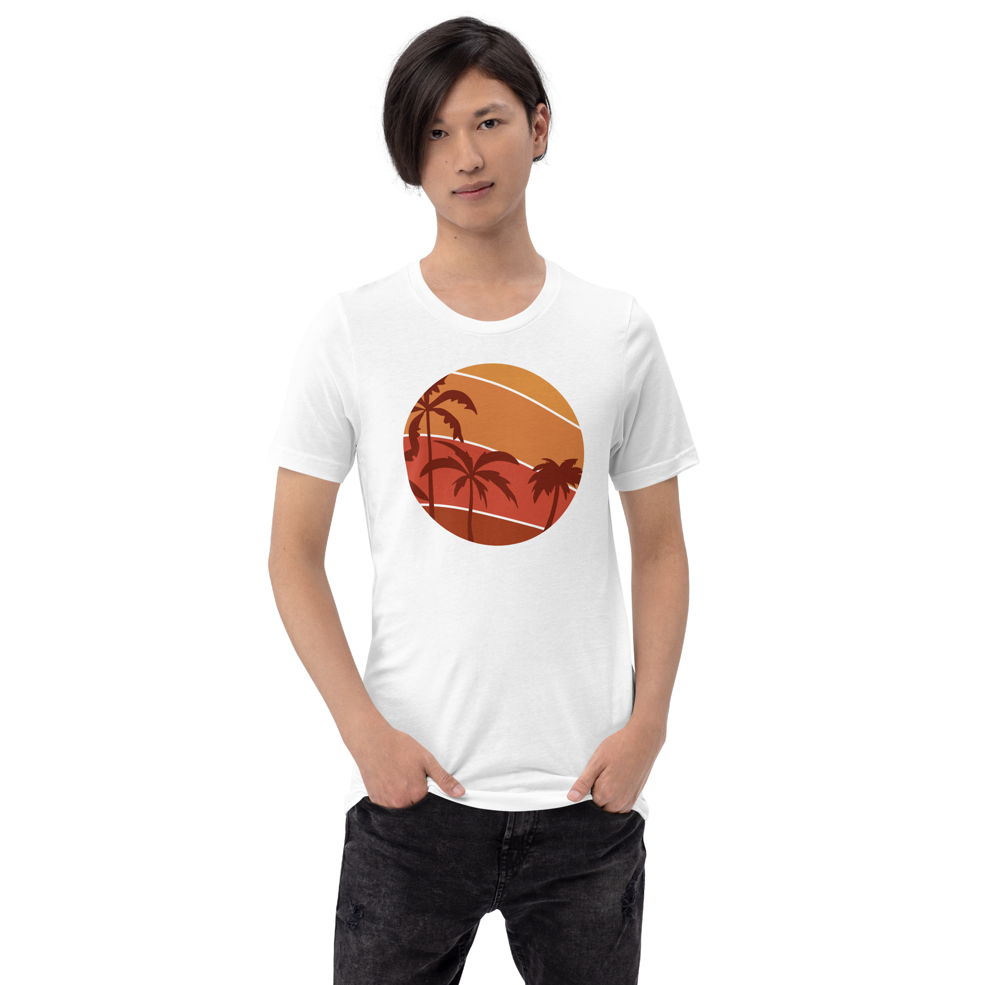 Camiseta de hombre - Sunset Palms