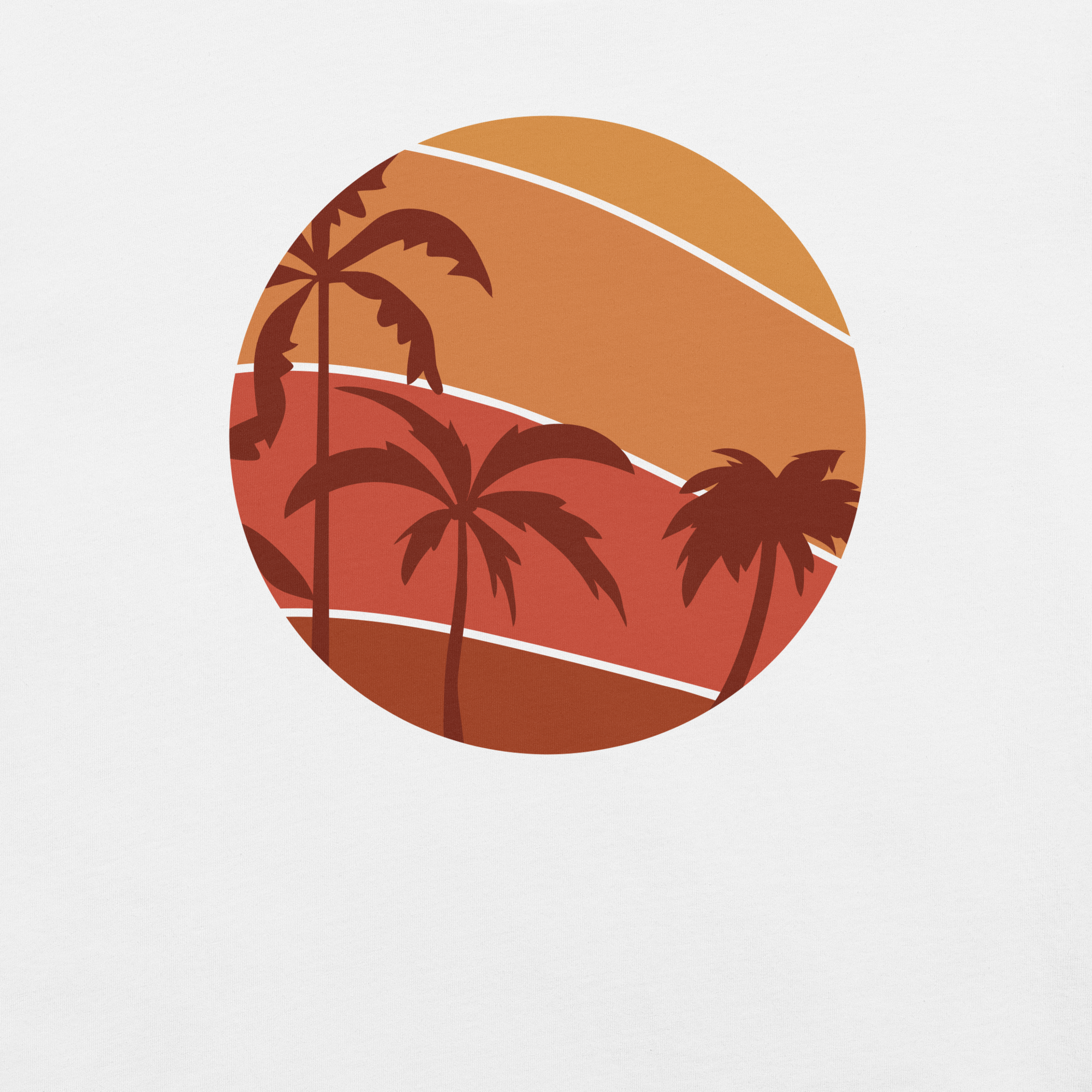 Camiseta de hombre - Sunset Palms