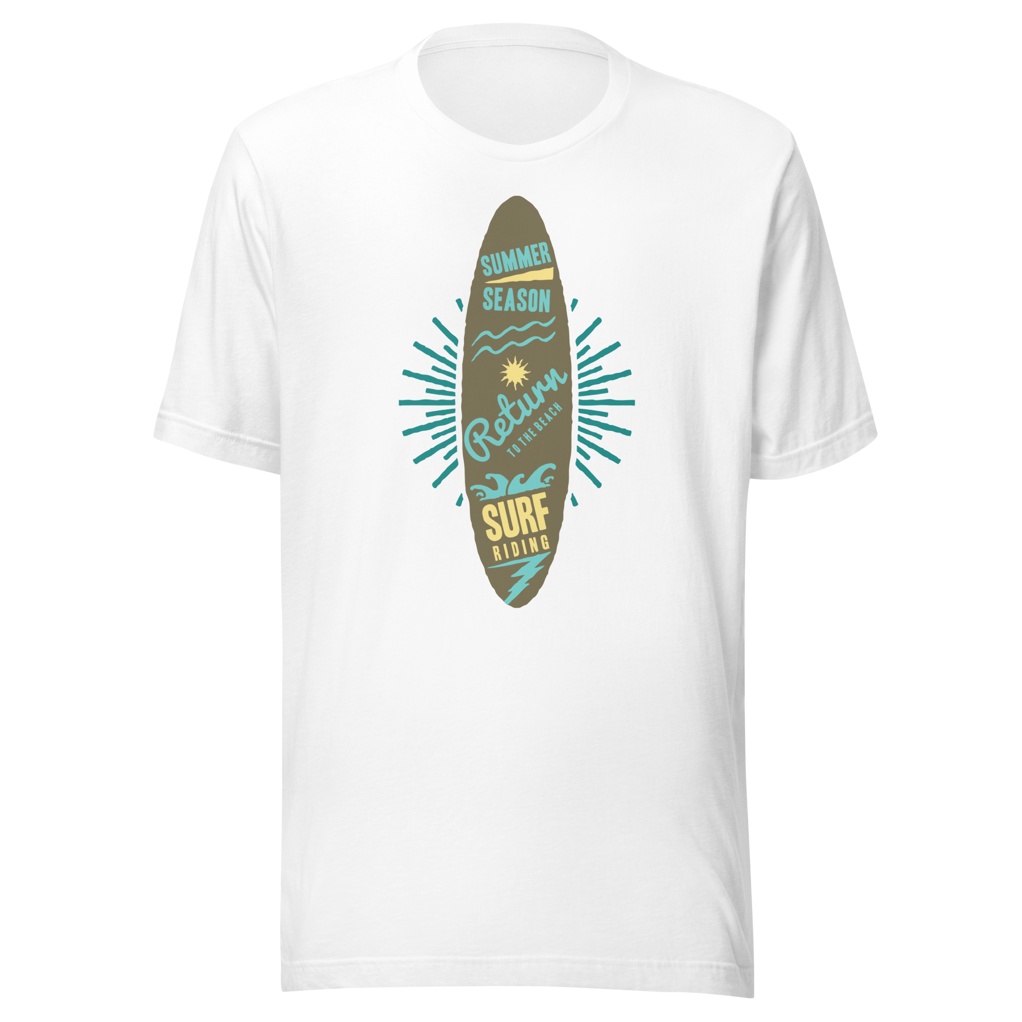 Unisex-T-Shirt – Surfbrett