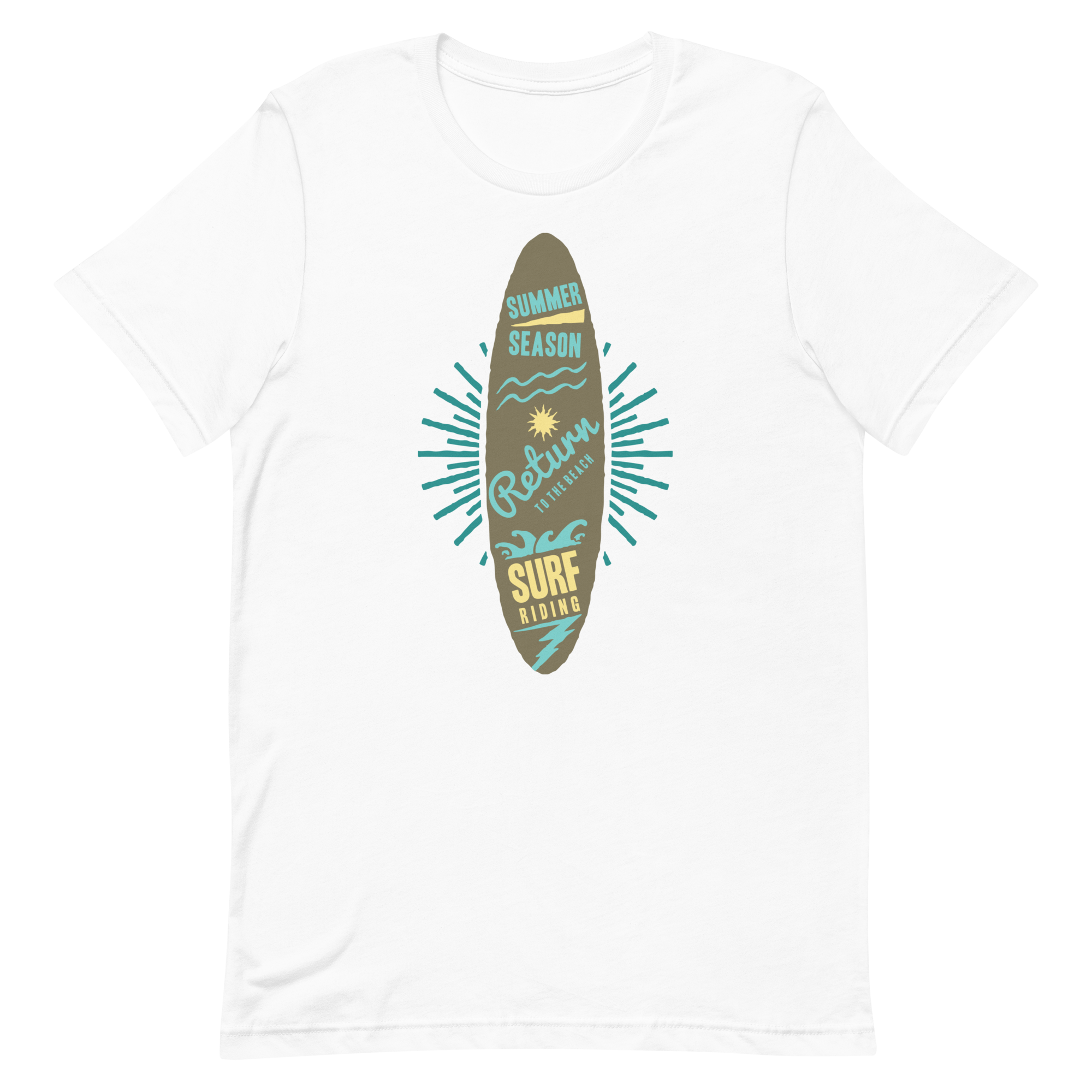 Unisex-T-Shirt – Surfbrett