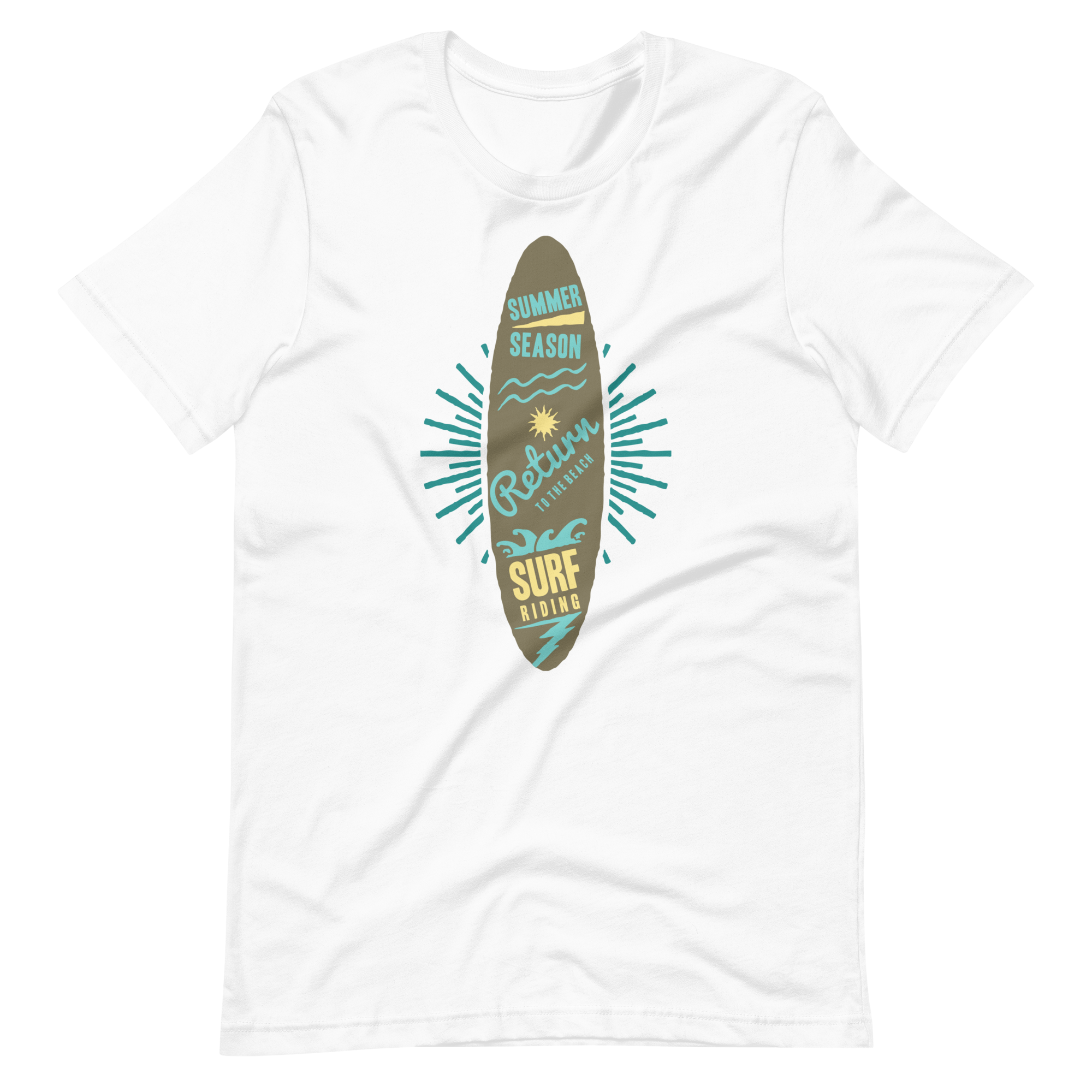 Unisex-T-Shirt – Surfbrett