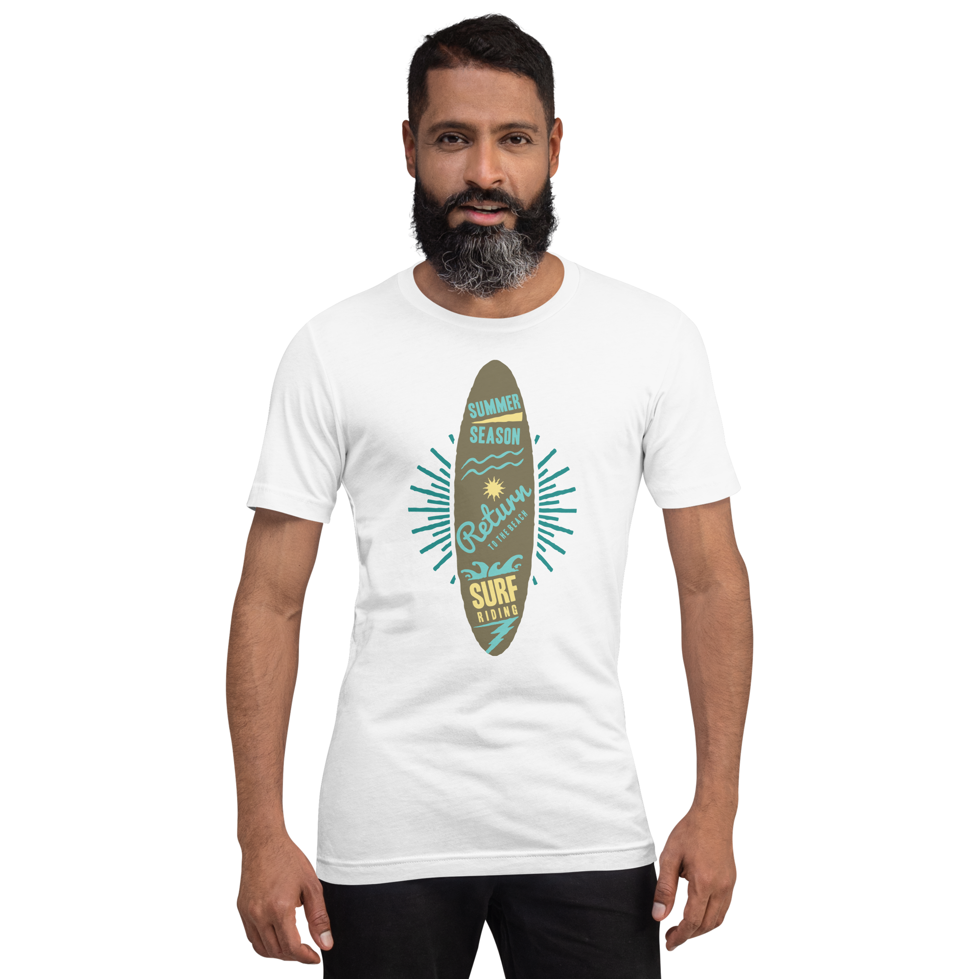 Unisex-T-Shirt – Surfbrett