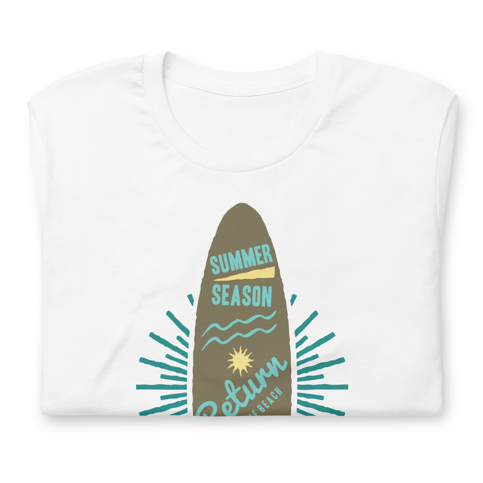 Unisex-T-Shirt – Surfbrett