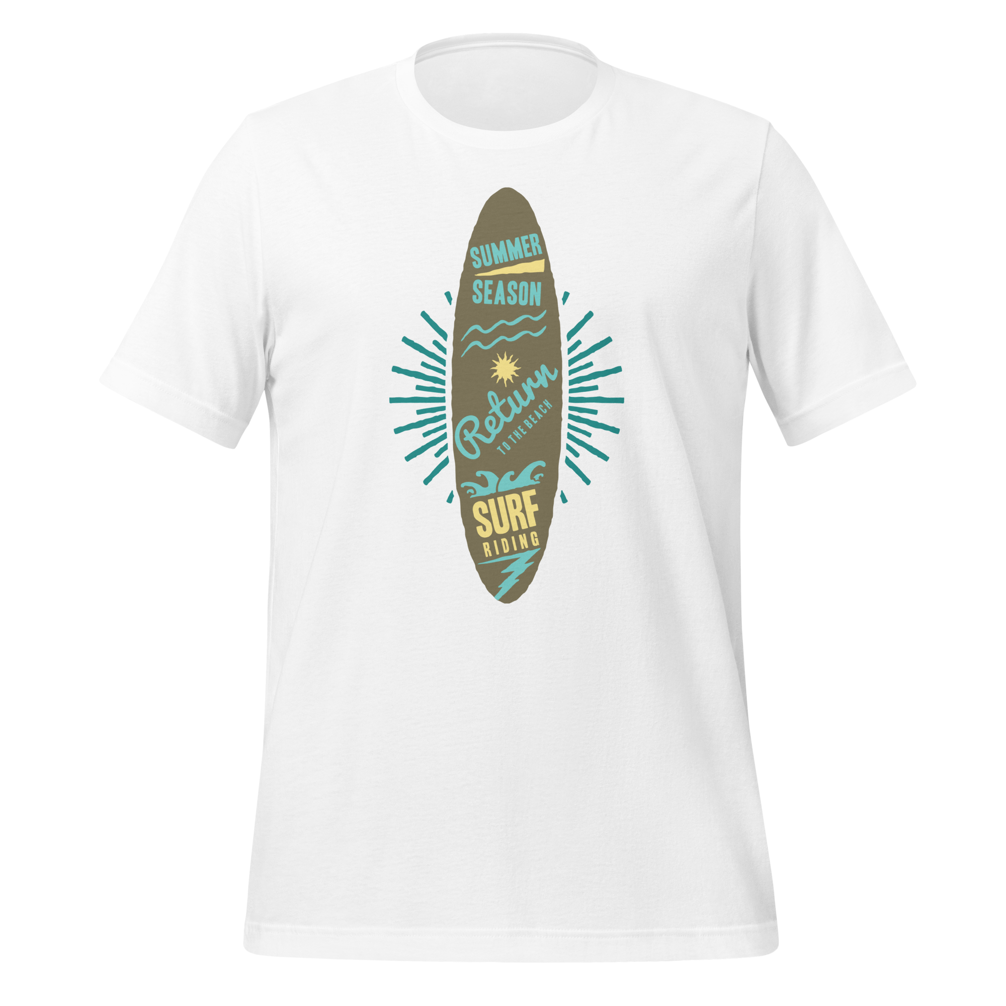 Unisex-T-Shirt – Surfbrett