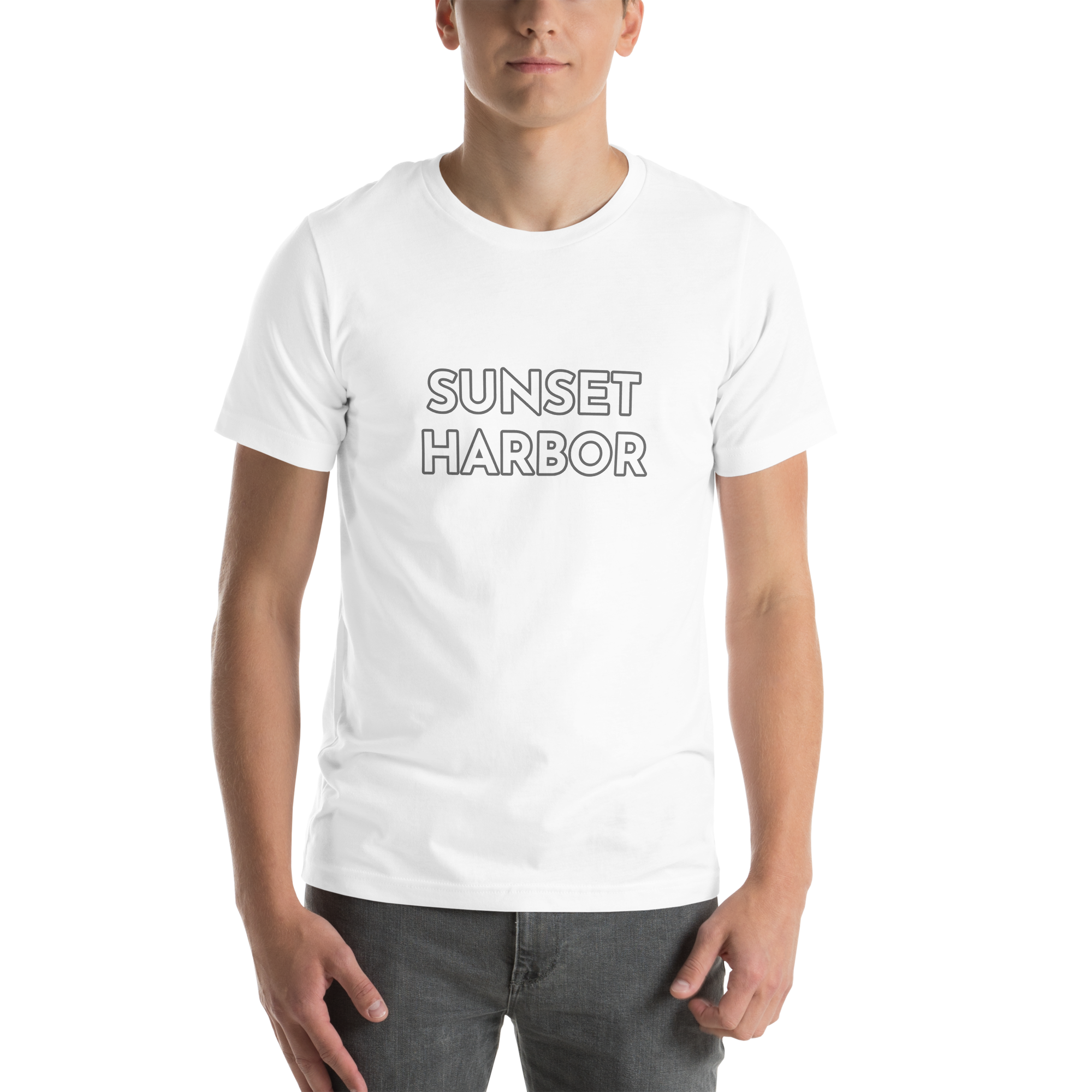 Men's Staple T-Shirt - Sunset Harbor