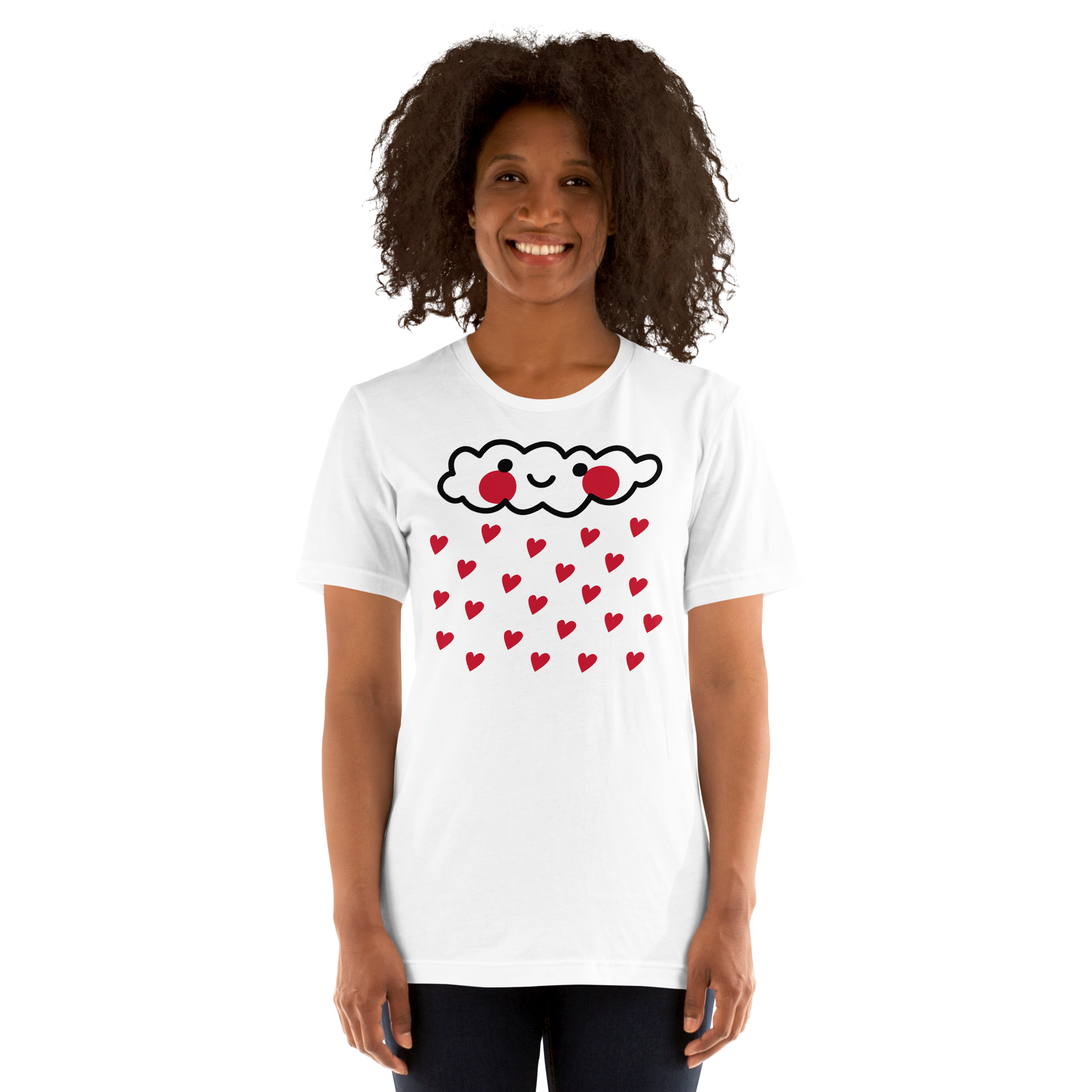 Women's t-shirt - Raining Hearts