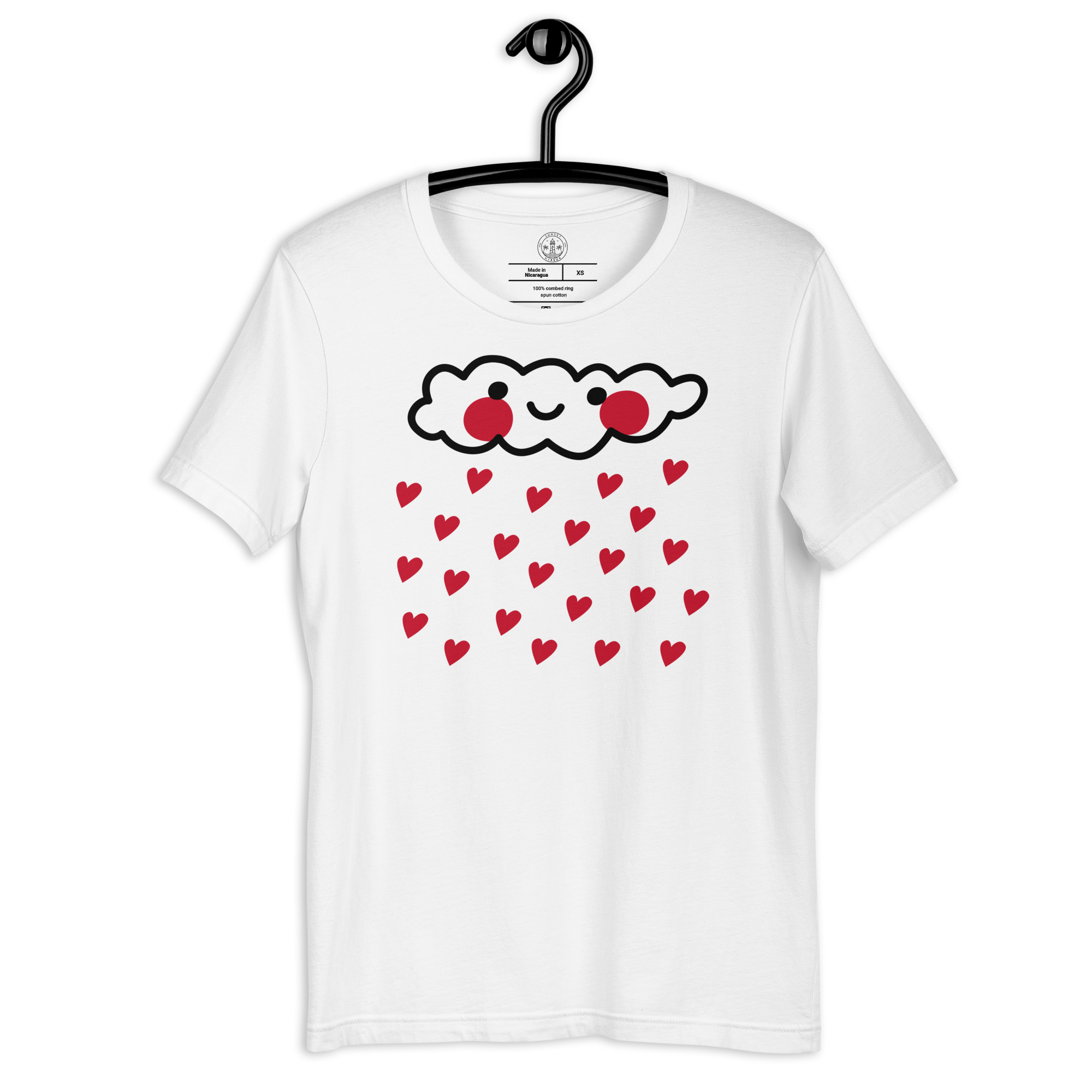 Women's t-shirt - Raining Hearts