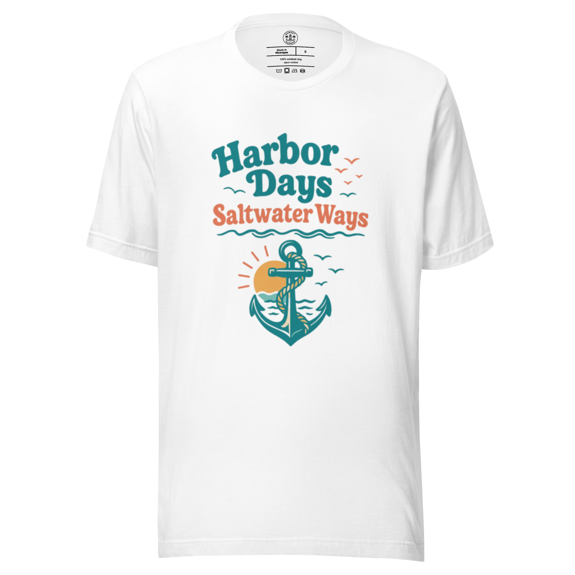 Unisex Staple T-Shirt - Harbor Days, Saltwater Ways