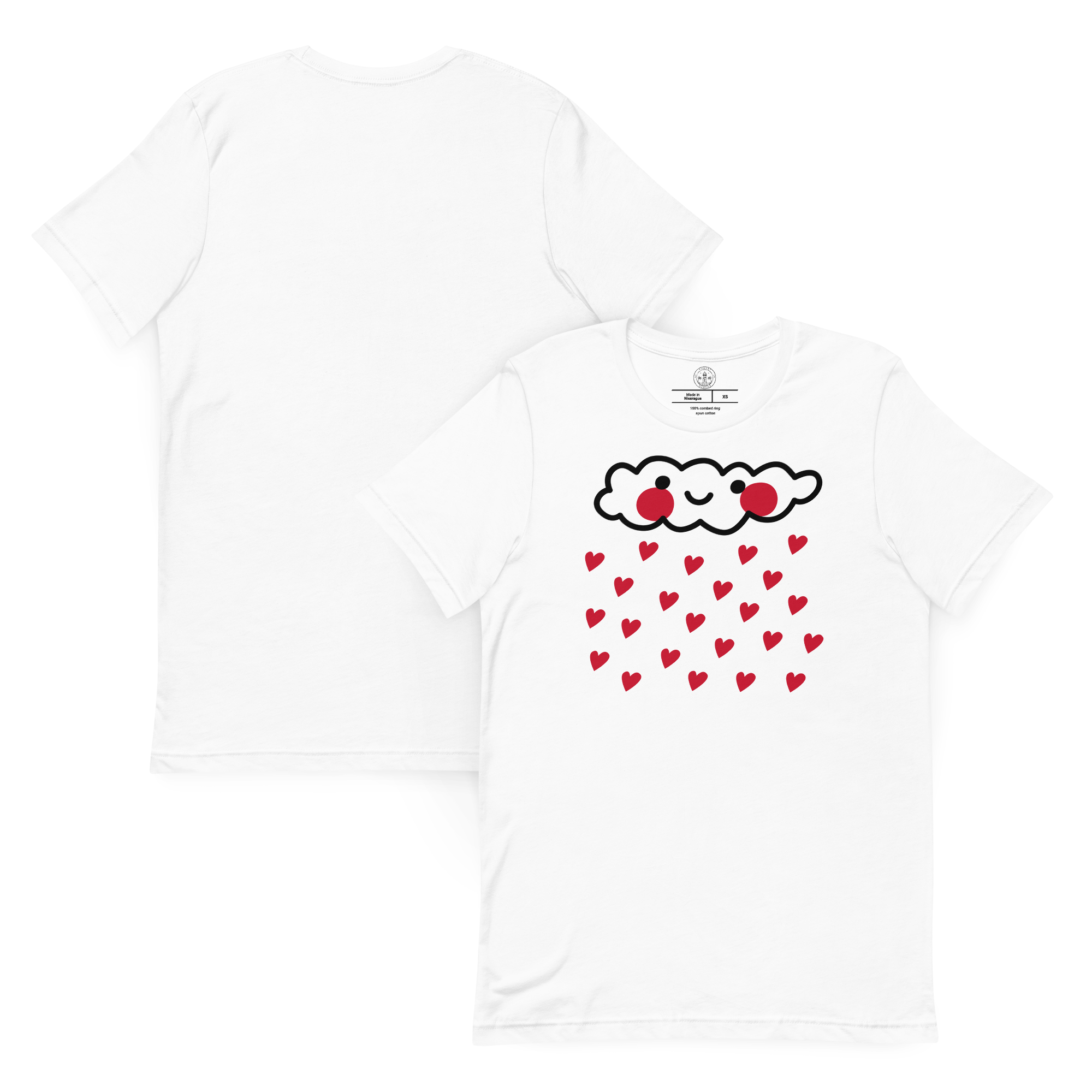 Women's t-shirt - Raining Hearts