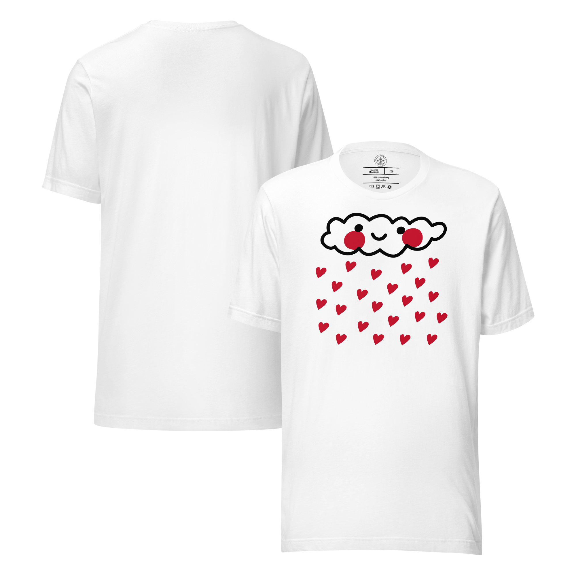 Women's t-shirt - Raining Hearts