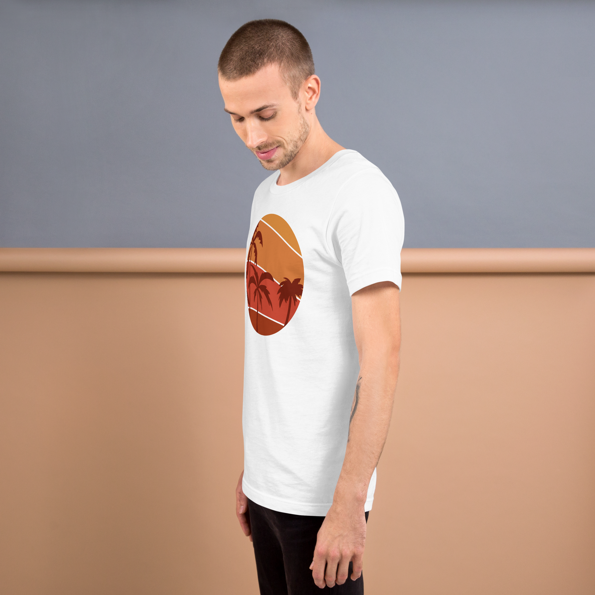 Camiseta de hombre - Sunset Palms