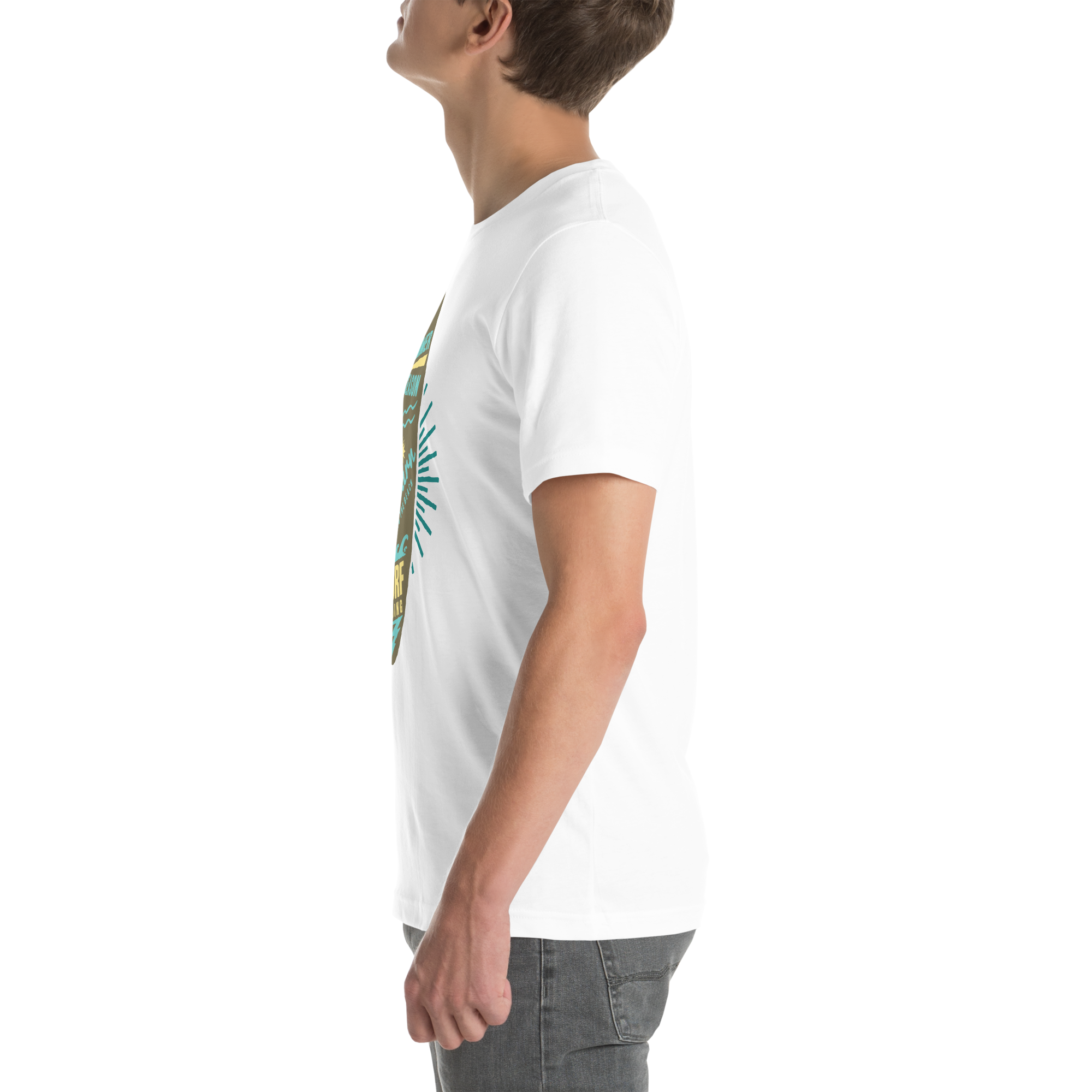 Unisex-T-Shirt – Surfbrett