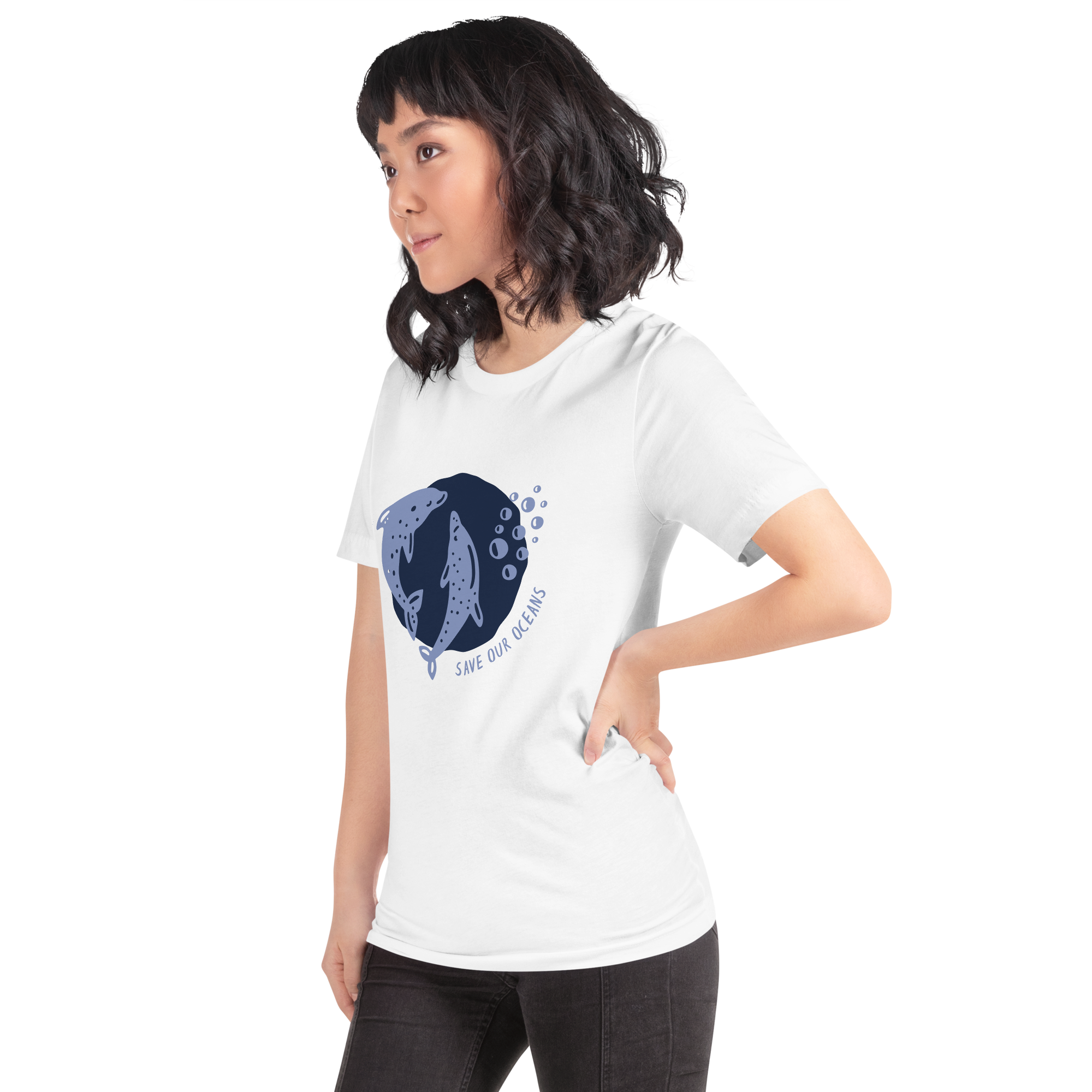 Camiseta de mujer - Salvemos nuestros océanos