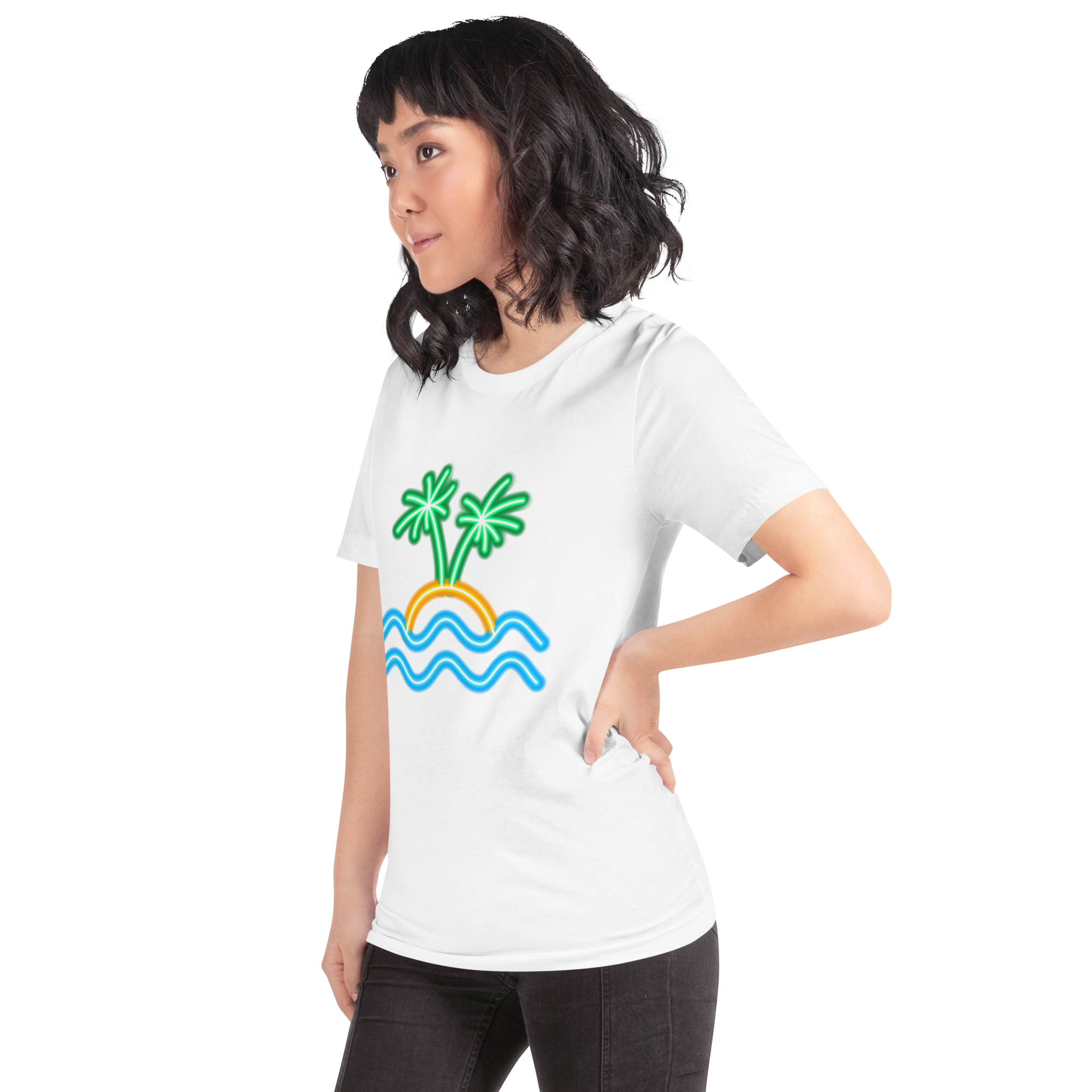 Womens t-shirt - Neon Island Nights