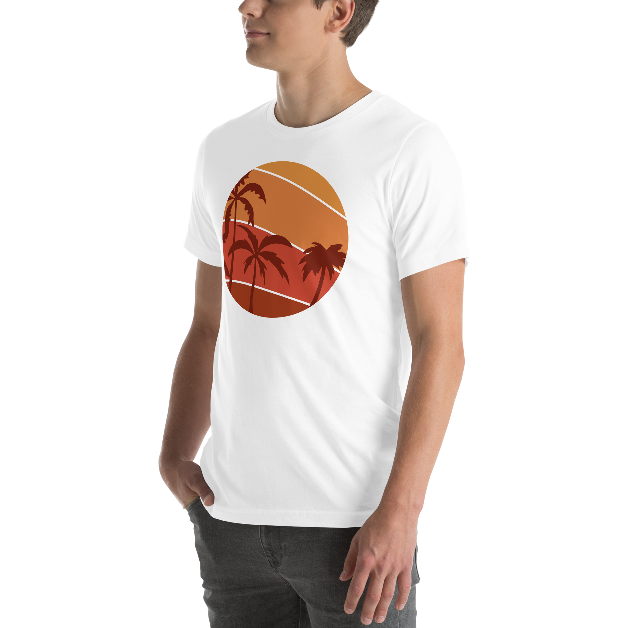 Mens t-shirt - Sunset Palms