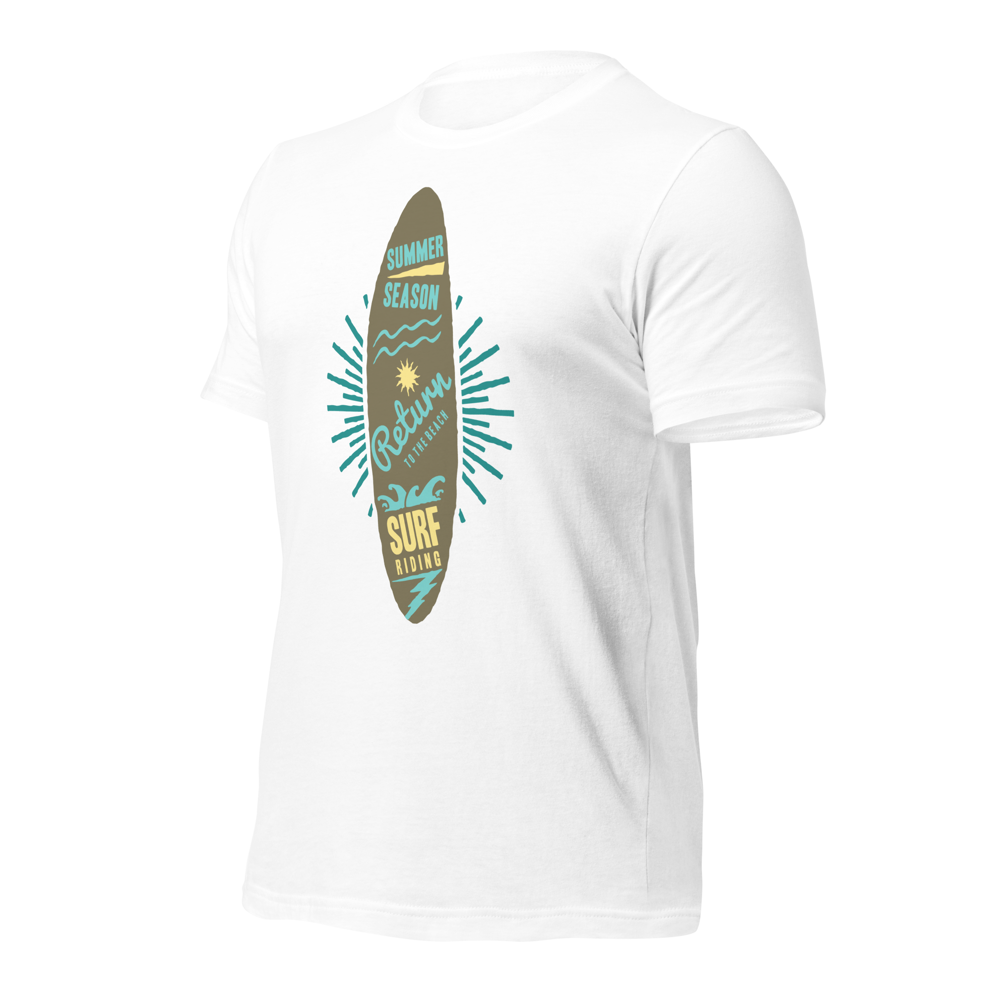 Unisex-T-Shirt – Surfbrett