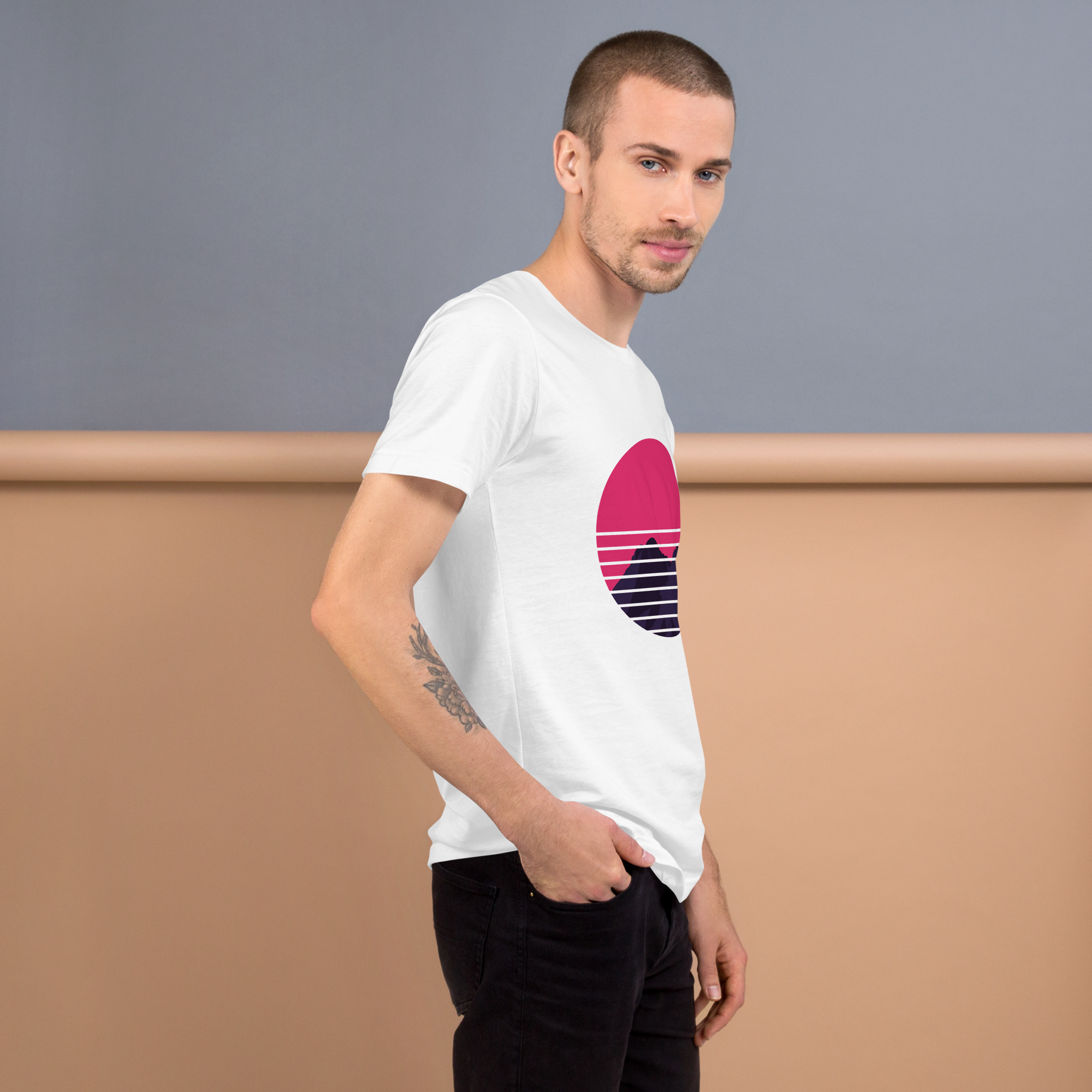 Mens t-shirt - Neon Peaks