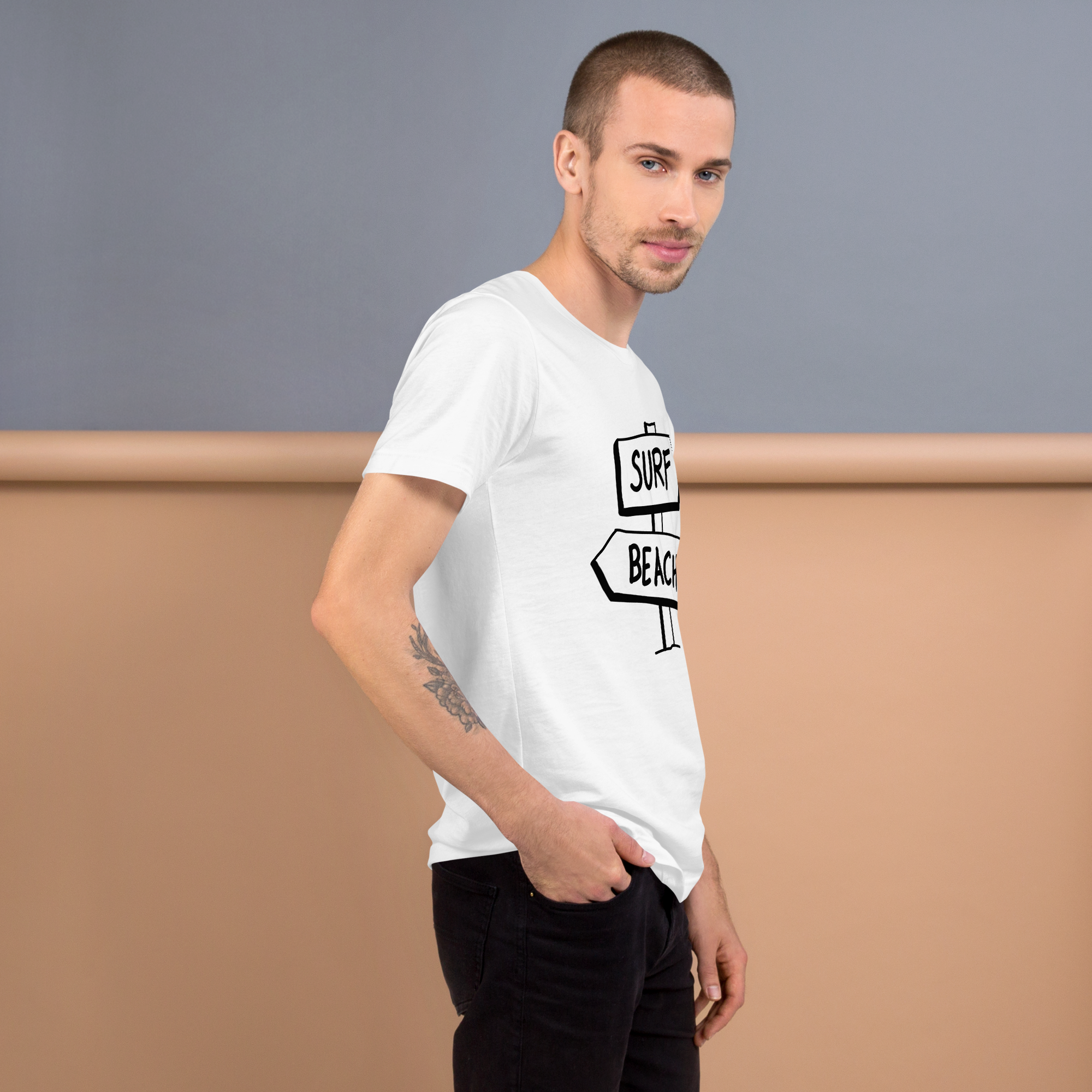 Mens Staple T-Shirt | - Surf Beach