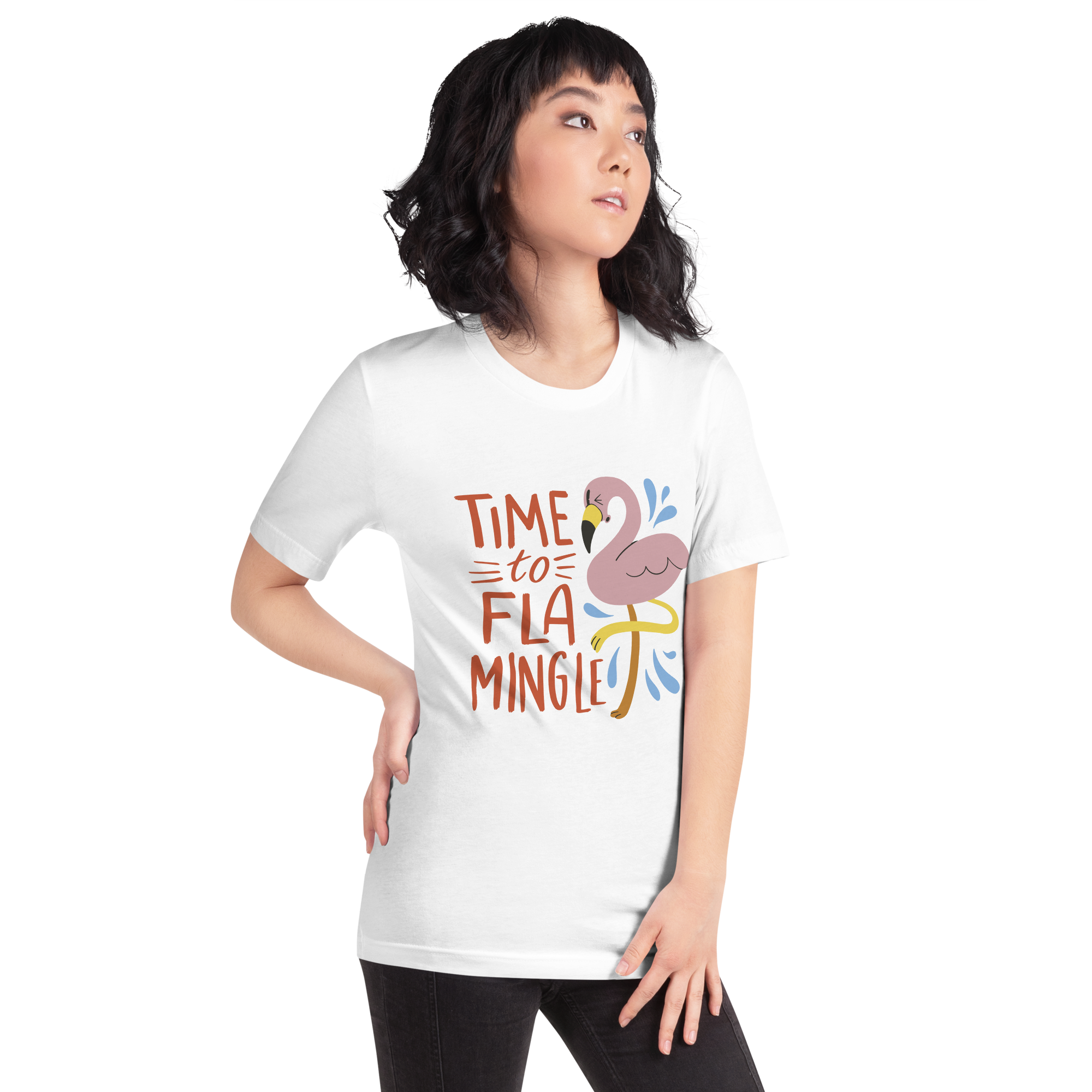 Womens t-shirt - Time to Flamingle