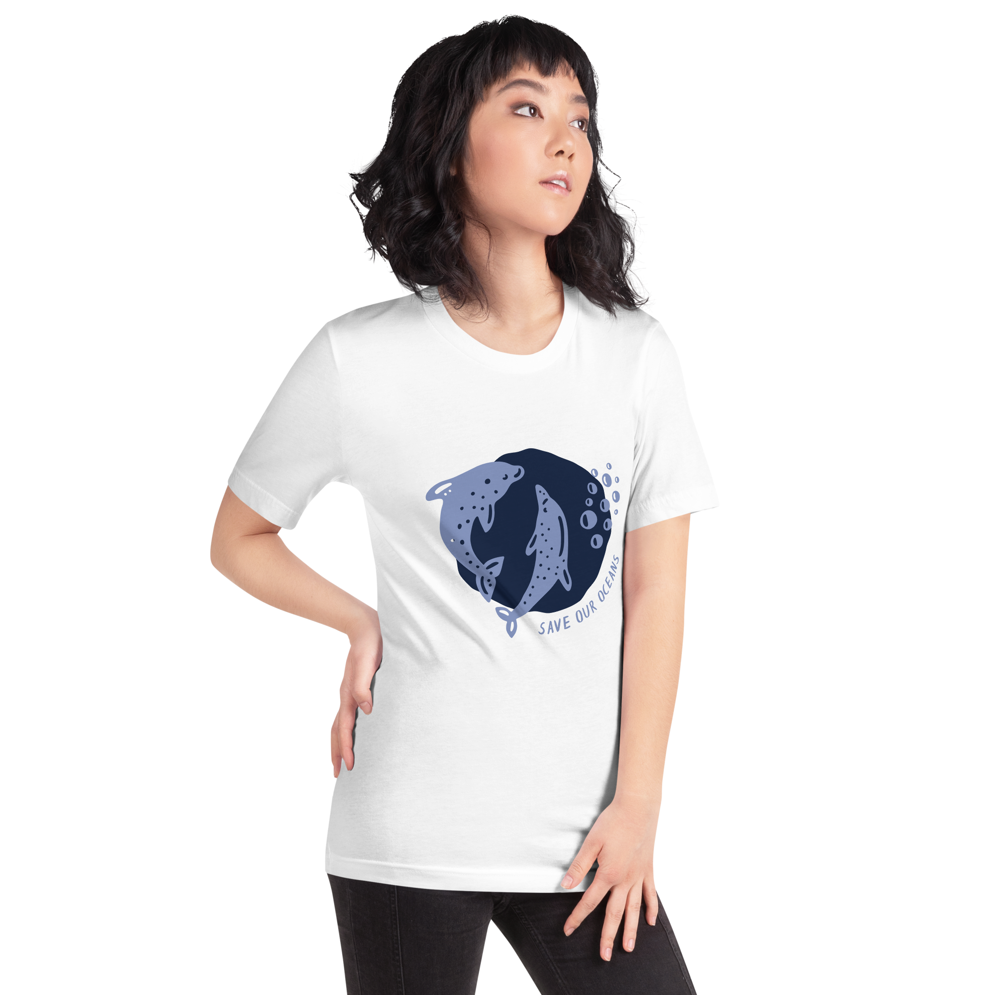 Camiseta de mujer - Salvemos nuestros océanos