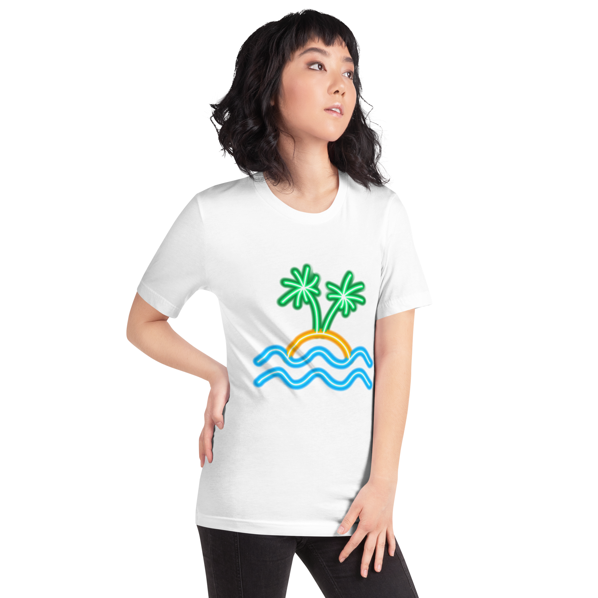 Camiseta de mujer - Neon Island Nights