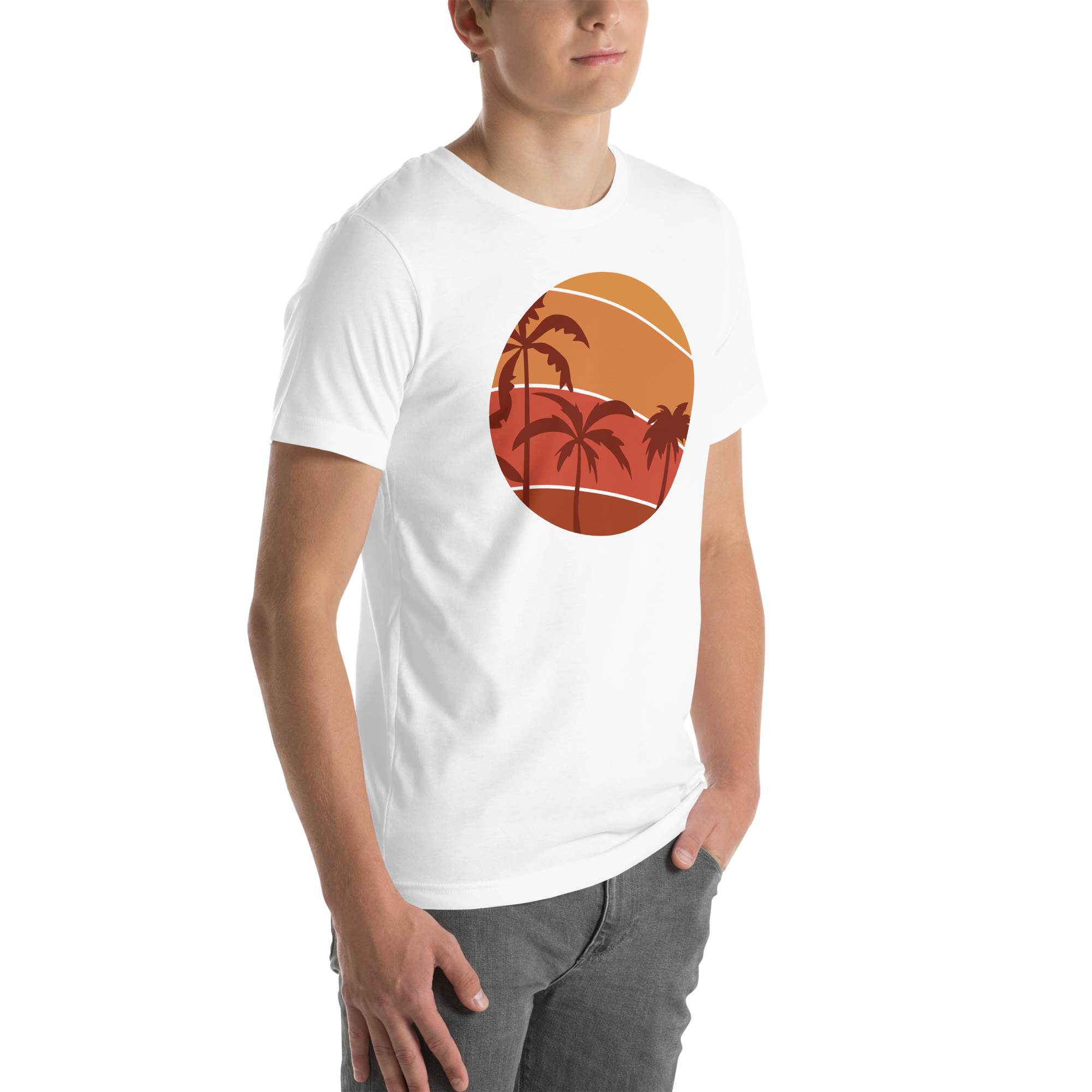 Camiseta de hombre - Sunset Palms